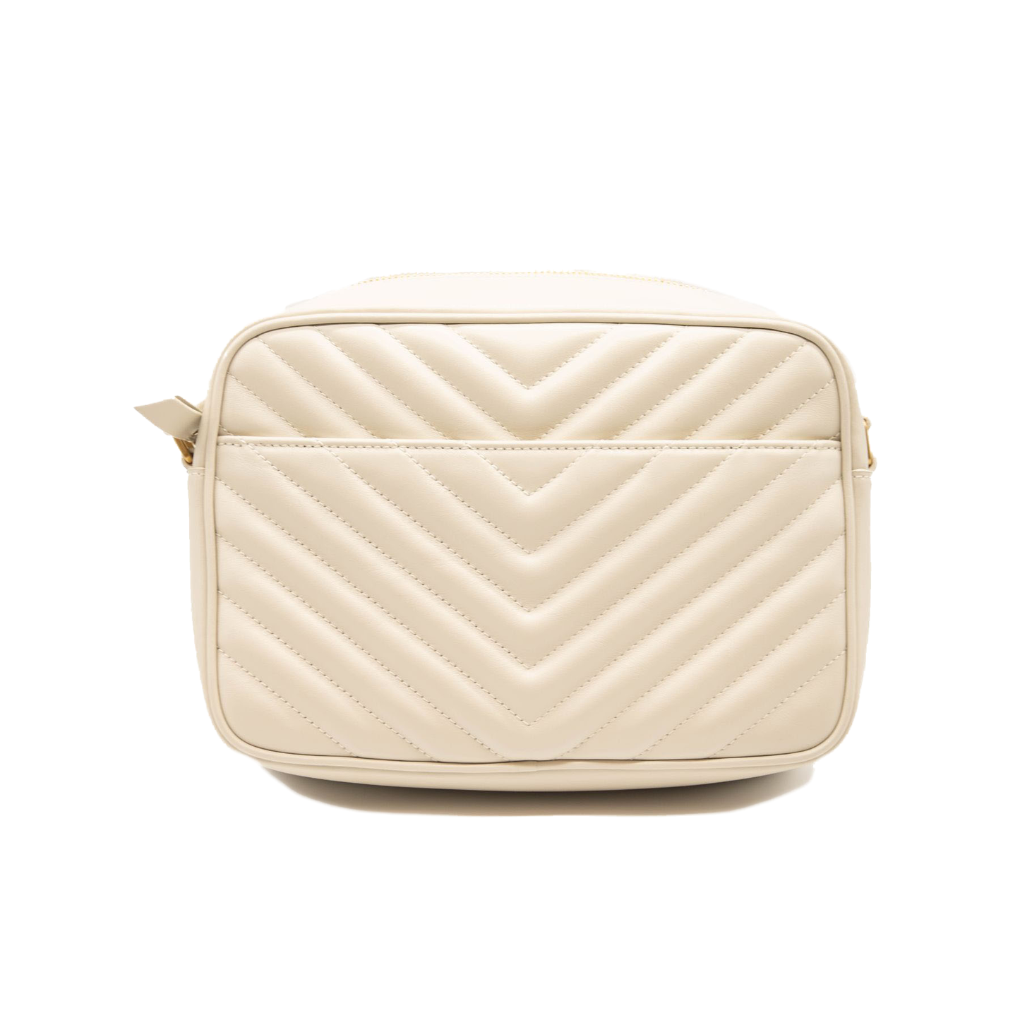 NEW SAINT LAURENT Calfskin Matelasse Monogram Lou Camera Bag in Off White Cream