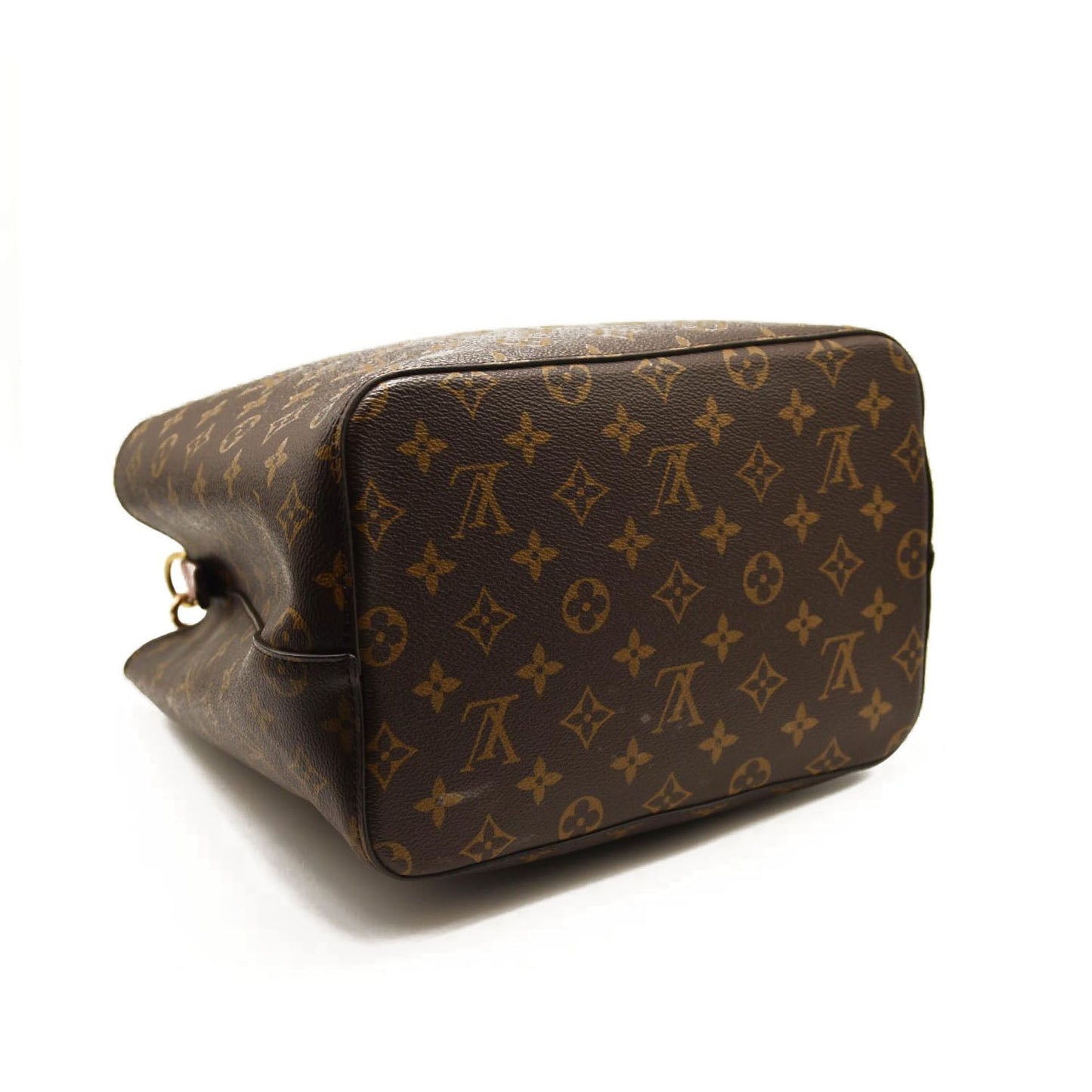 Used Louis Vuitton Neonoe Mm Rose Poudre Brown Monogram Canvas Shoulder Bag