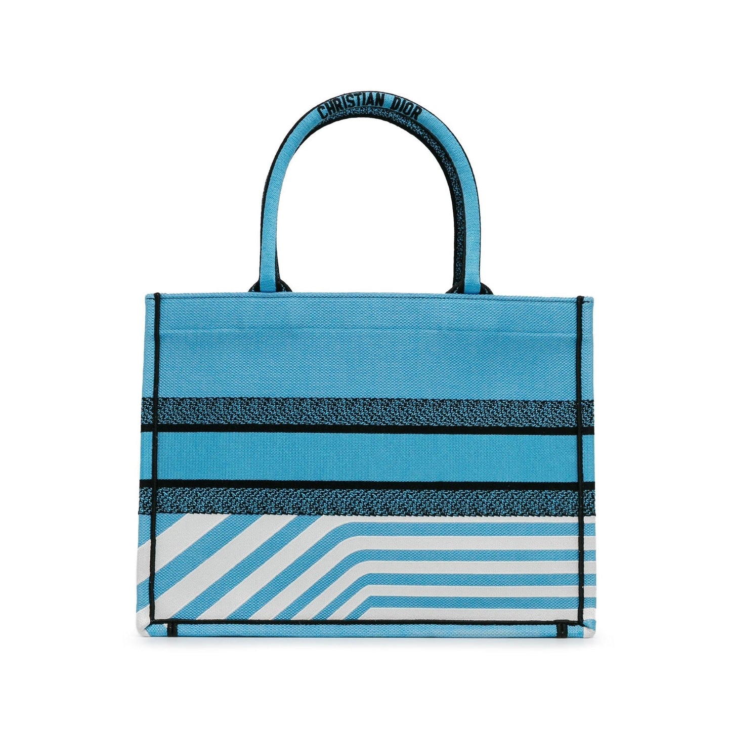 Dior Medium Embroidered Canvas Zebra D Jungle Pop Book Tote