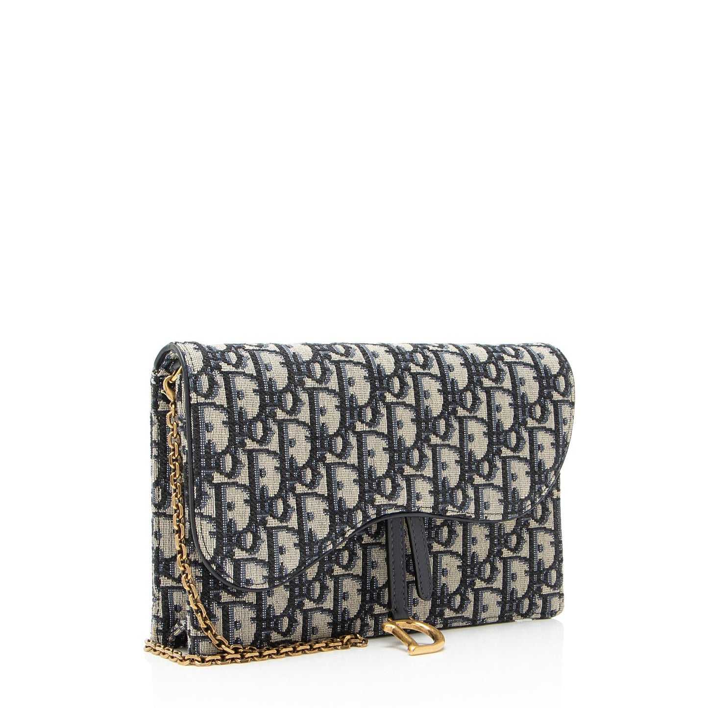 Dior Oblique Medium Saddle Pouch with Chain