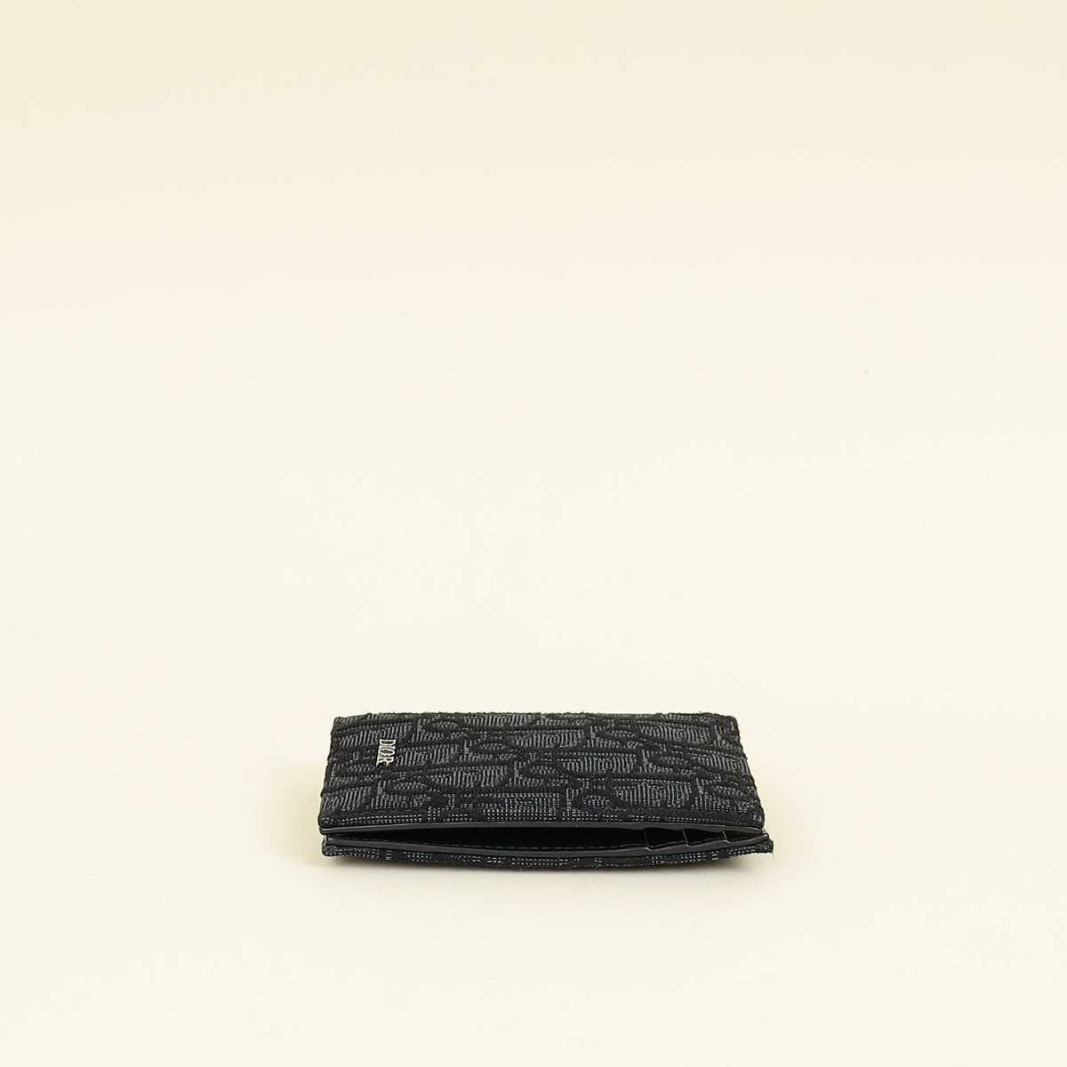 Christian Dior Black Oblique Vertical Wallet
