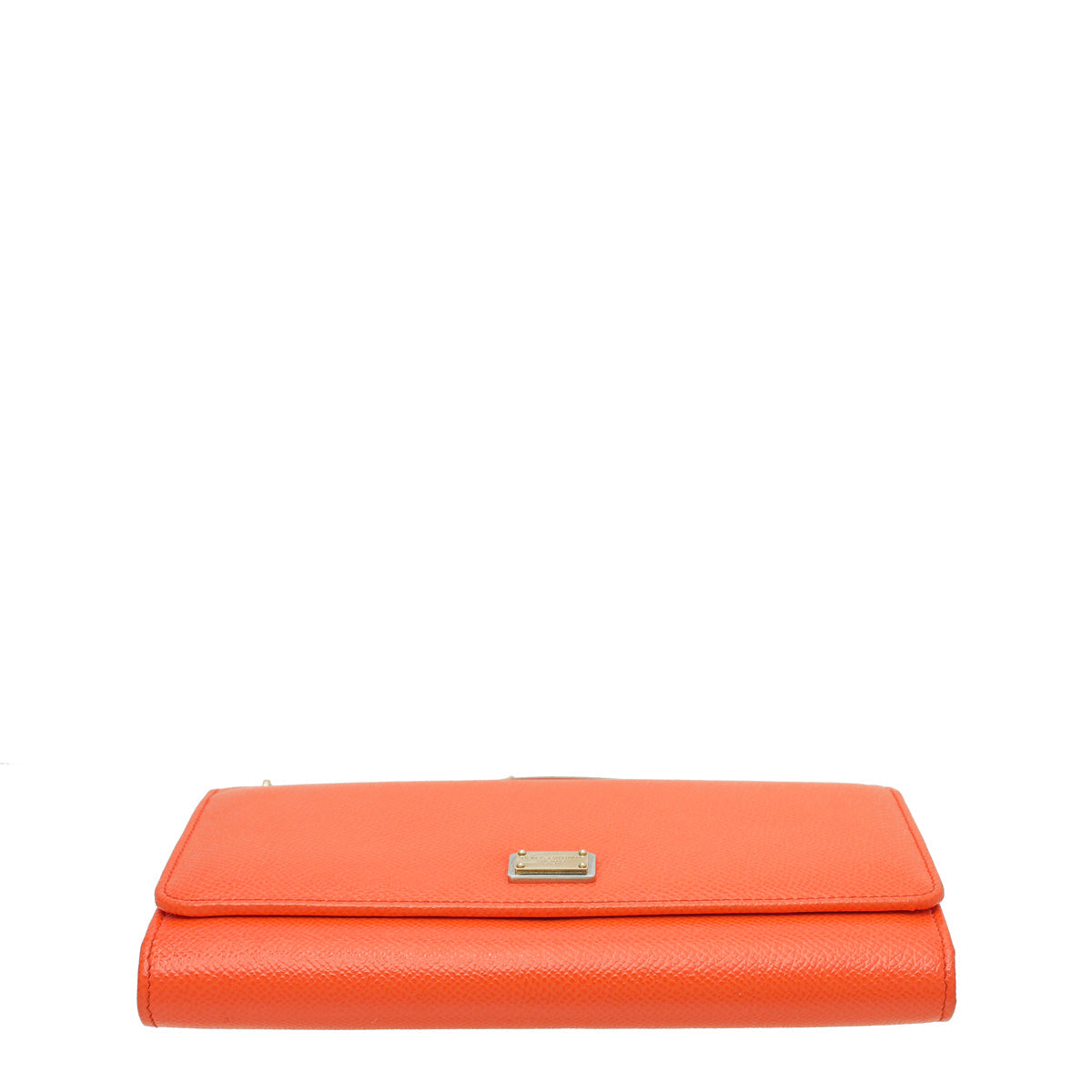 Dolce & Gabbana Orange Dauphine Sicily Wallet On Chain