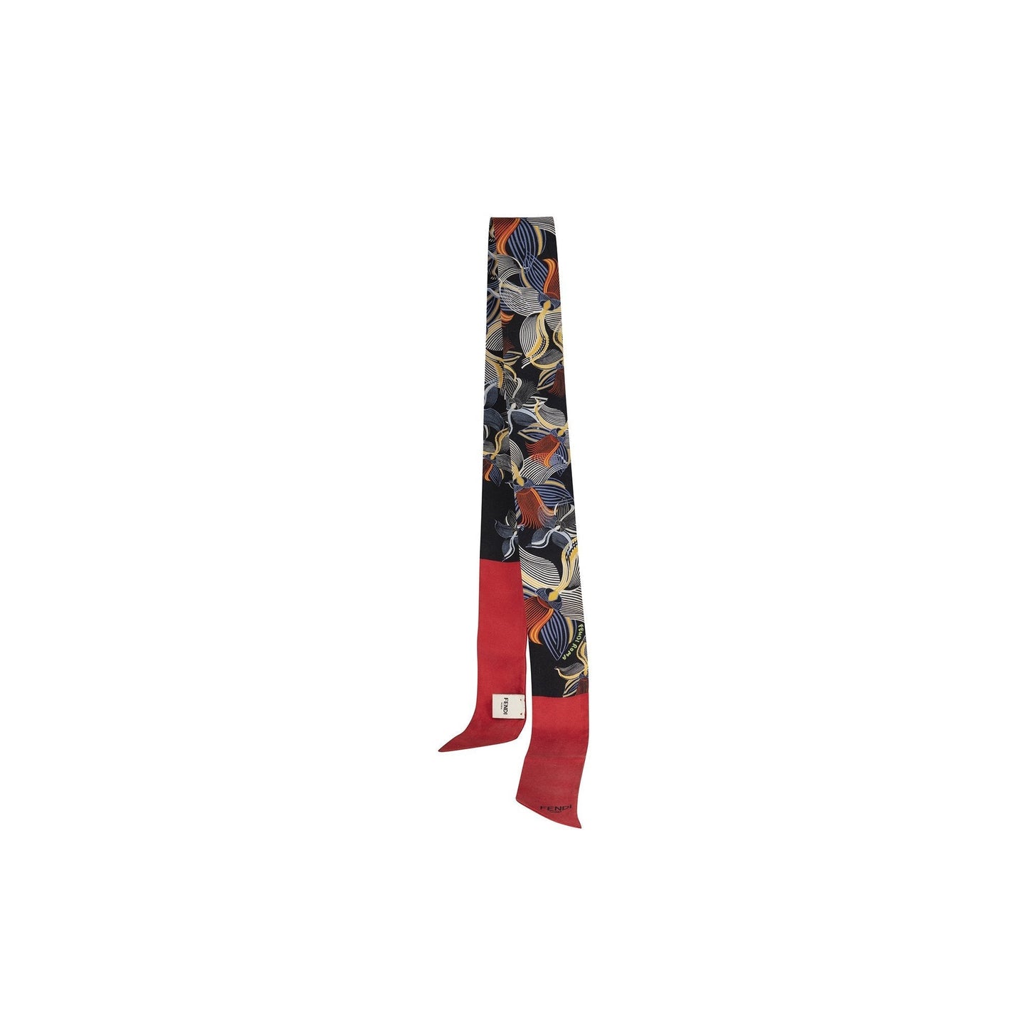 Fendi Fantasy Orchid Silk Twilly