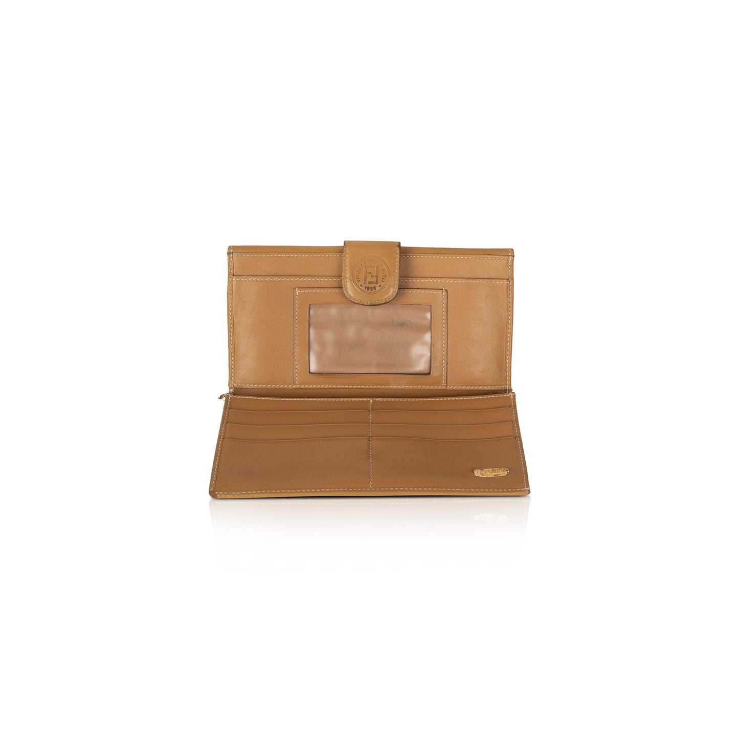 Fendi Vintage Checkered Continental Wallet