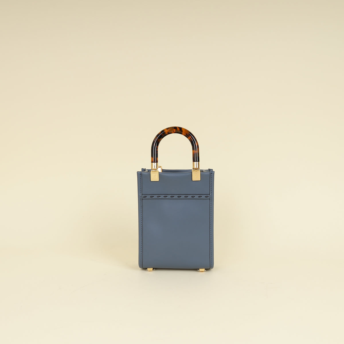 Fendi Dark Blue Mini Sunshine Shopper Bag