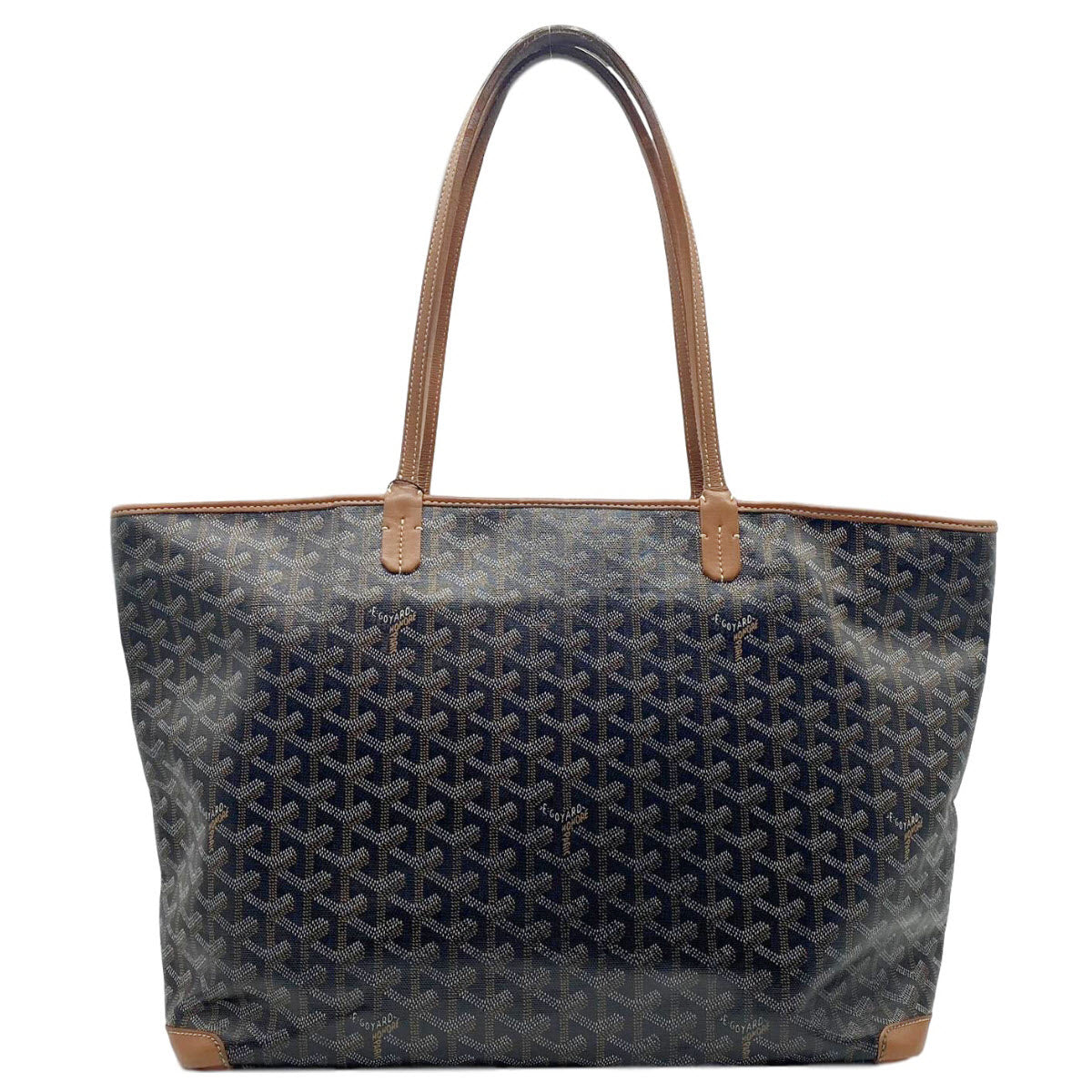 Goyard Goyardine Artois Mm Gold Black Coated Canvas Tote