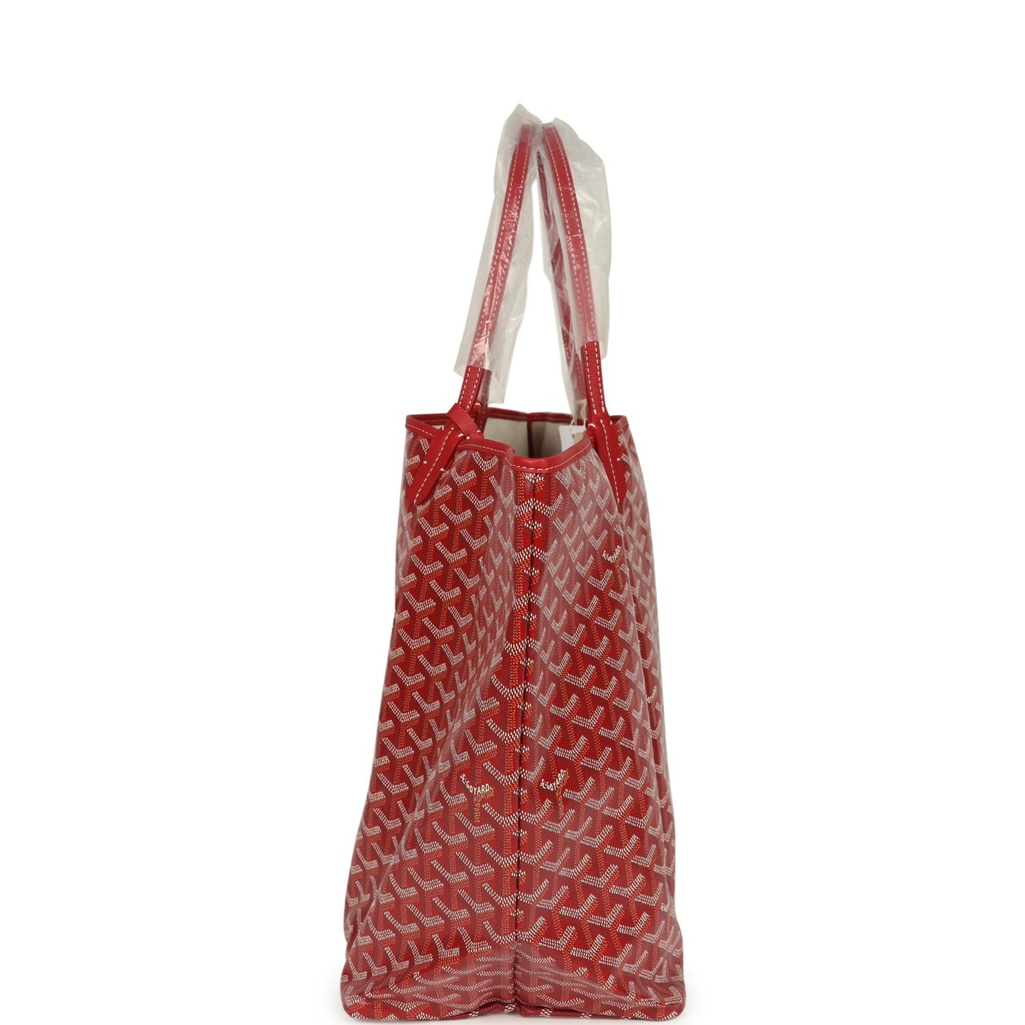 Goyard Goyardine Red Saint Louis GM Tote Bag Palladium Hardware