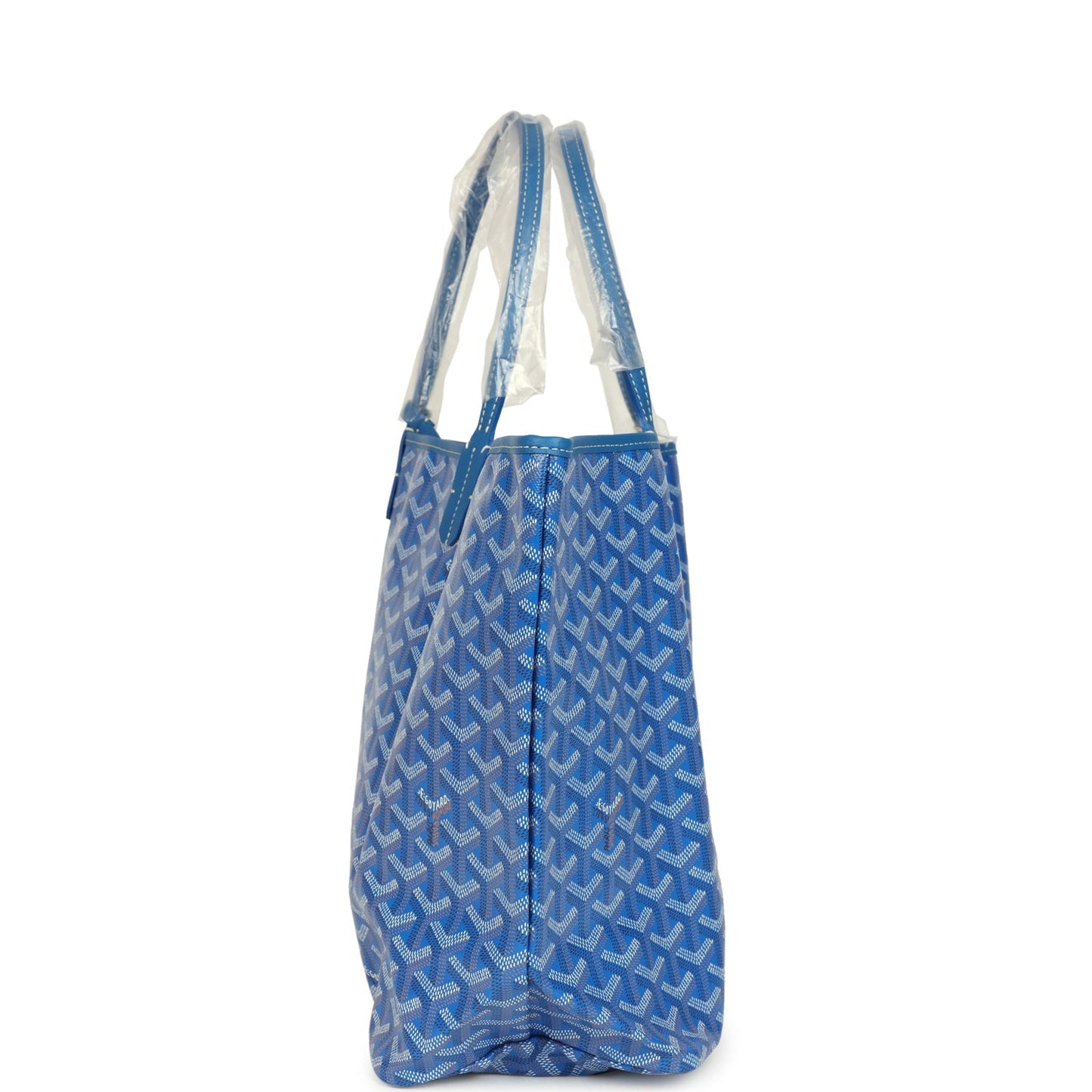 Goyard Goyardine Sky Blue Saint Louis PM Tote Bag Palladium Hardware
