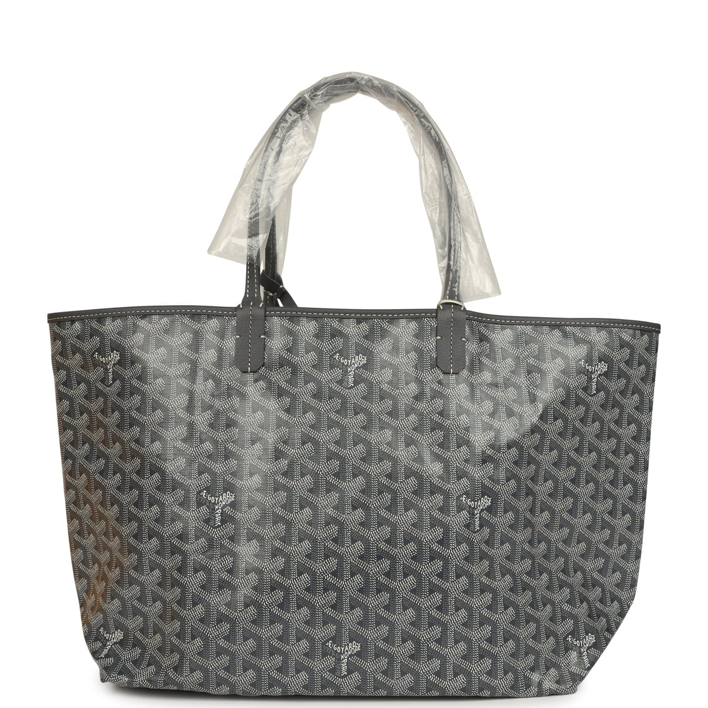 Goyard Goyardine Grey St. Louis PM Tote Bag Palladium Hardware