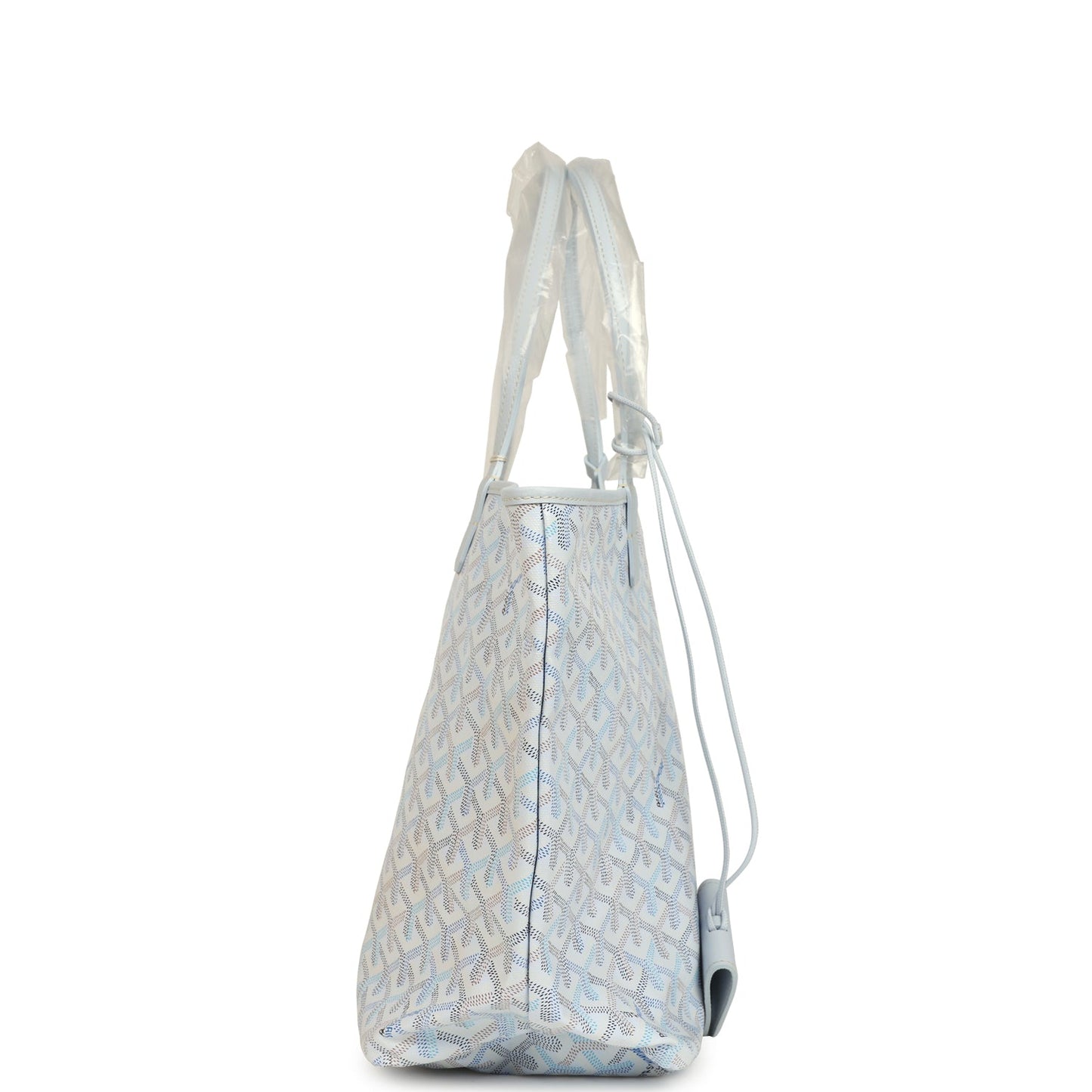 Goyard Goyardine Polar Blue Saint Louis PM Tote Palladium Hardware
