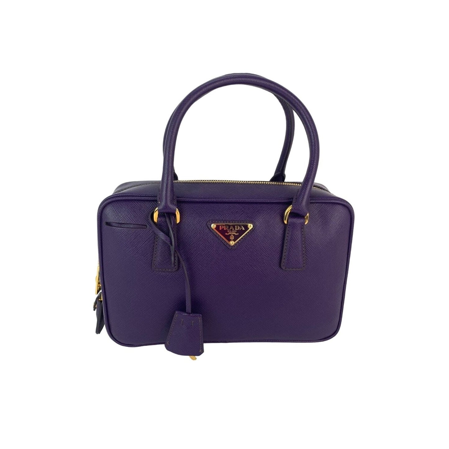 Prada Saffiano Small Viola Handbag