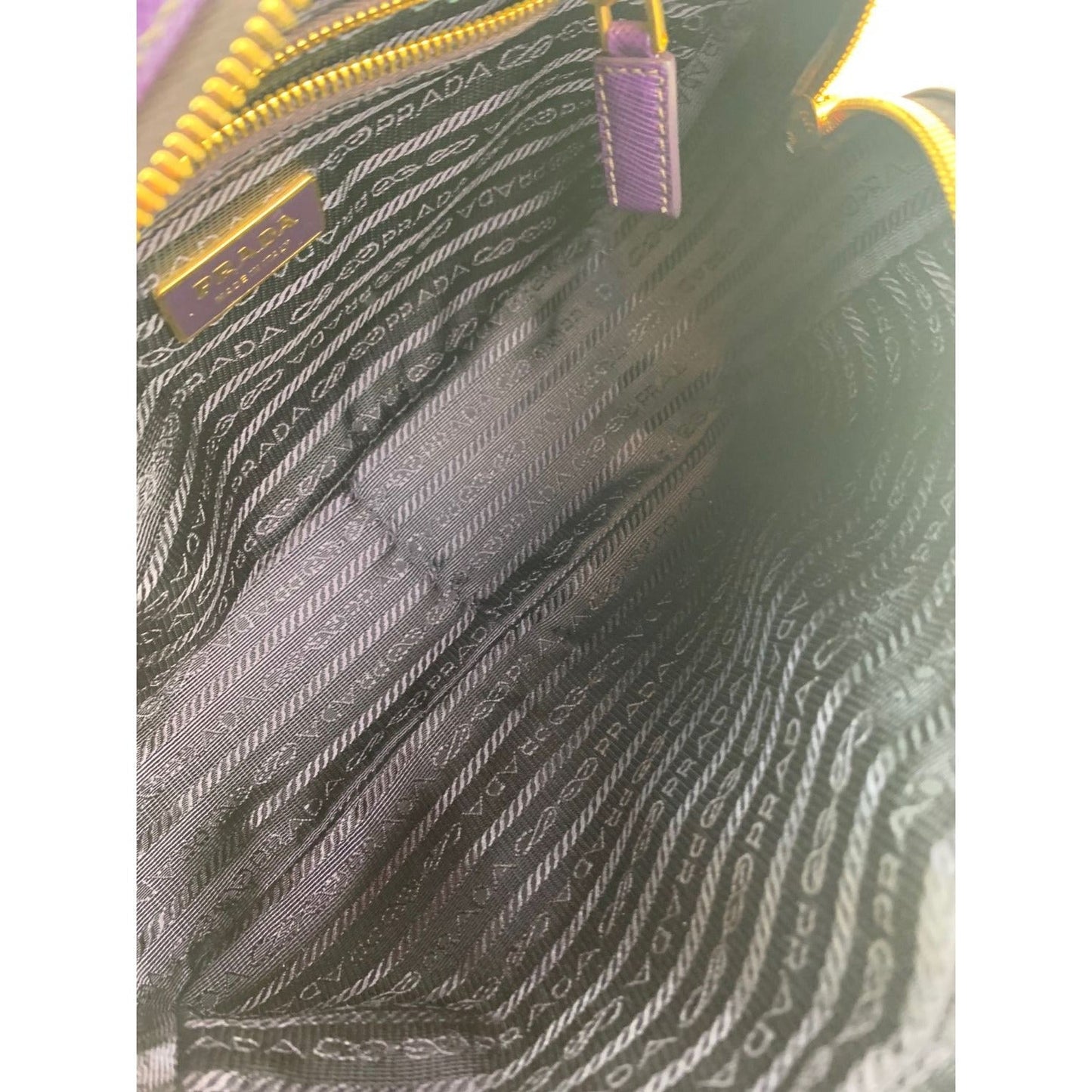 Prada Saffiano Small Viola Handbag