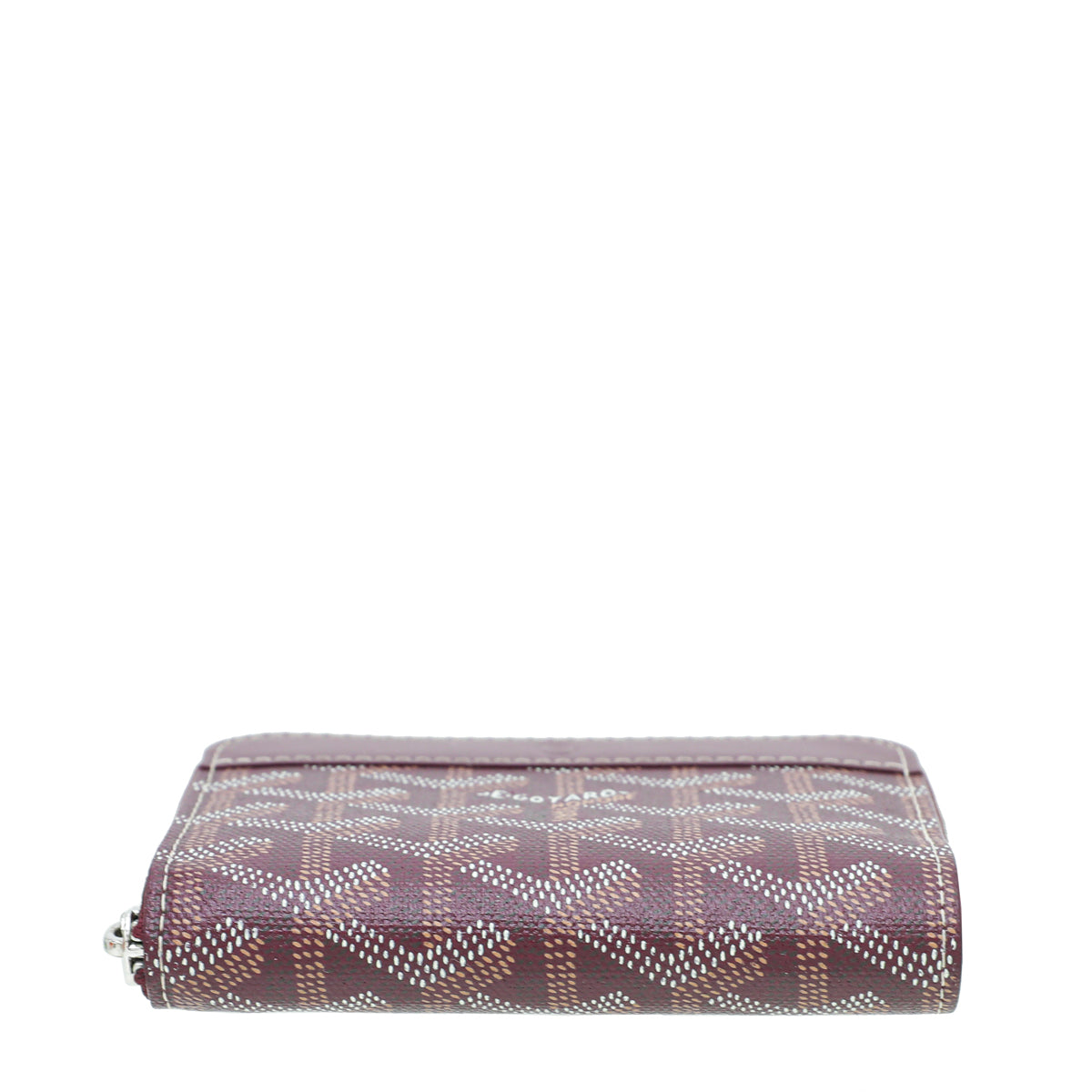 Goyard Burgundy Goyardine Matignon PM Wallet