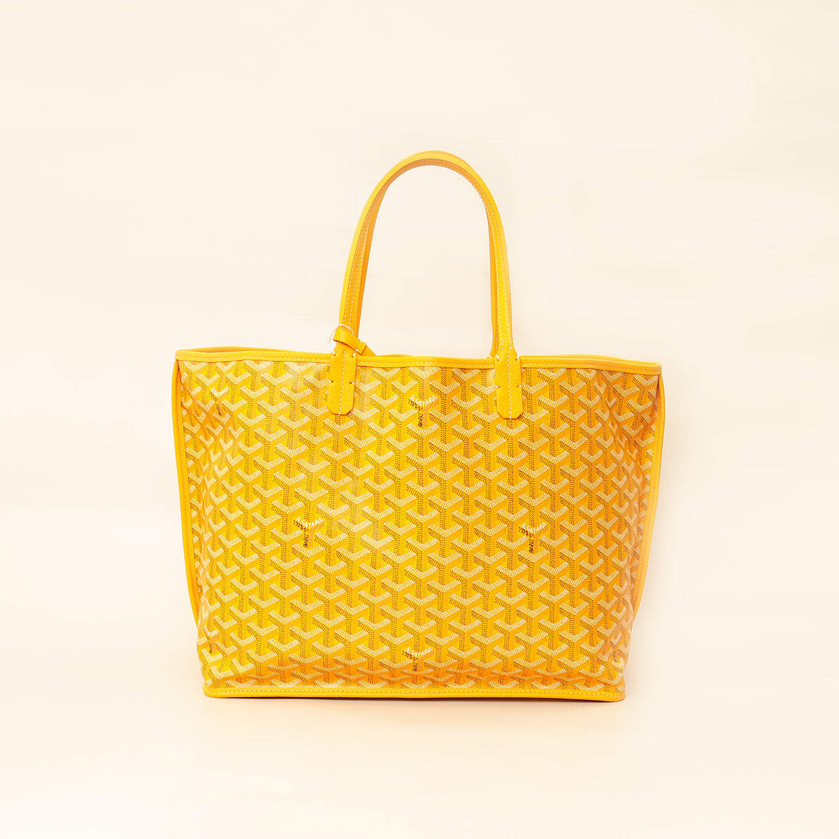 Goyard Yellow Goyardine Anjou Reversible PM Bag
