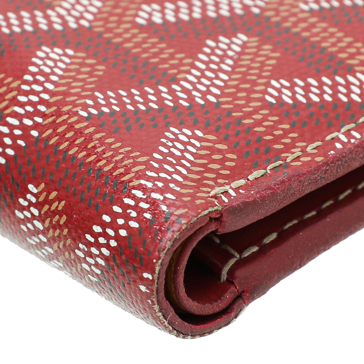 Goyard Red Goyardine Bifold Victoire Wallet