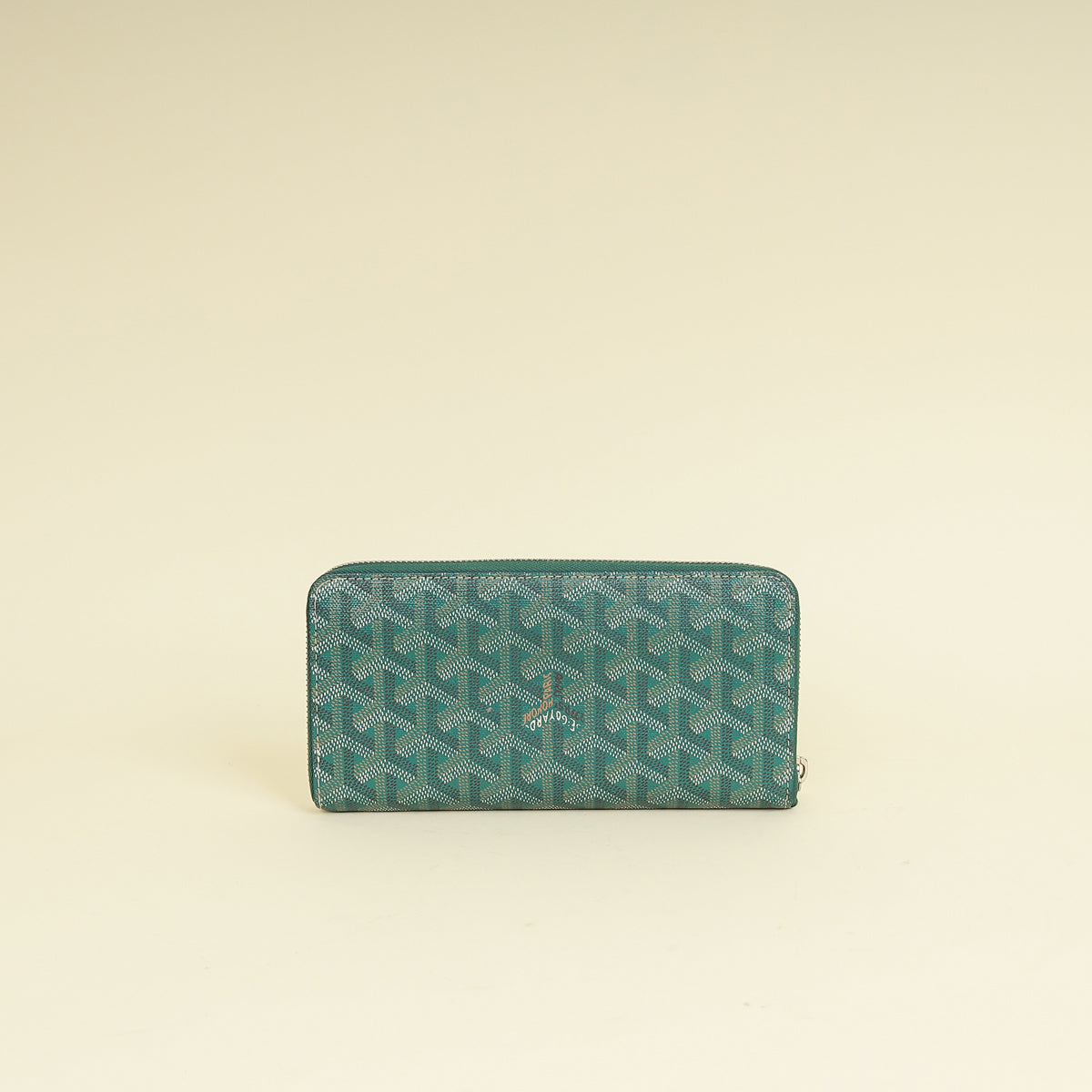 Goyard Green Goyardine Matignon Zippy GM Wallet