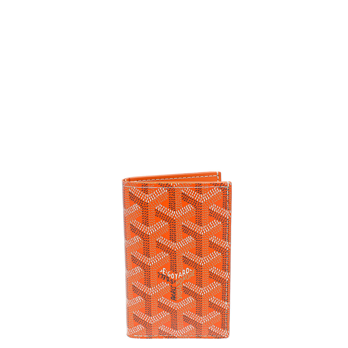 Goyard Orange Goyardine Saint Pierre Wallet