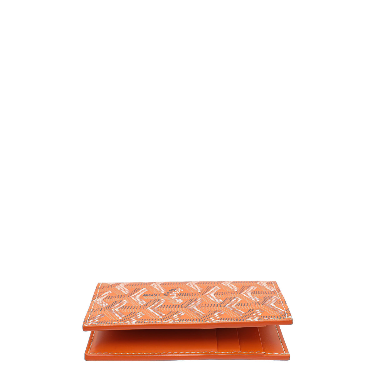 Goyard Orange Goyardine Saint Pierre Wallet