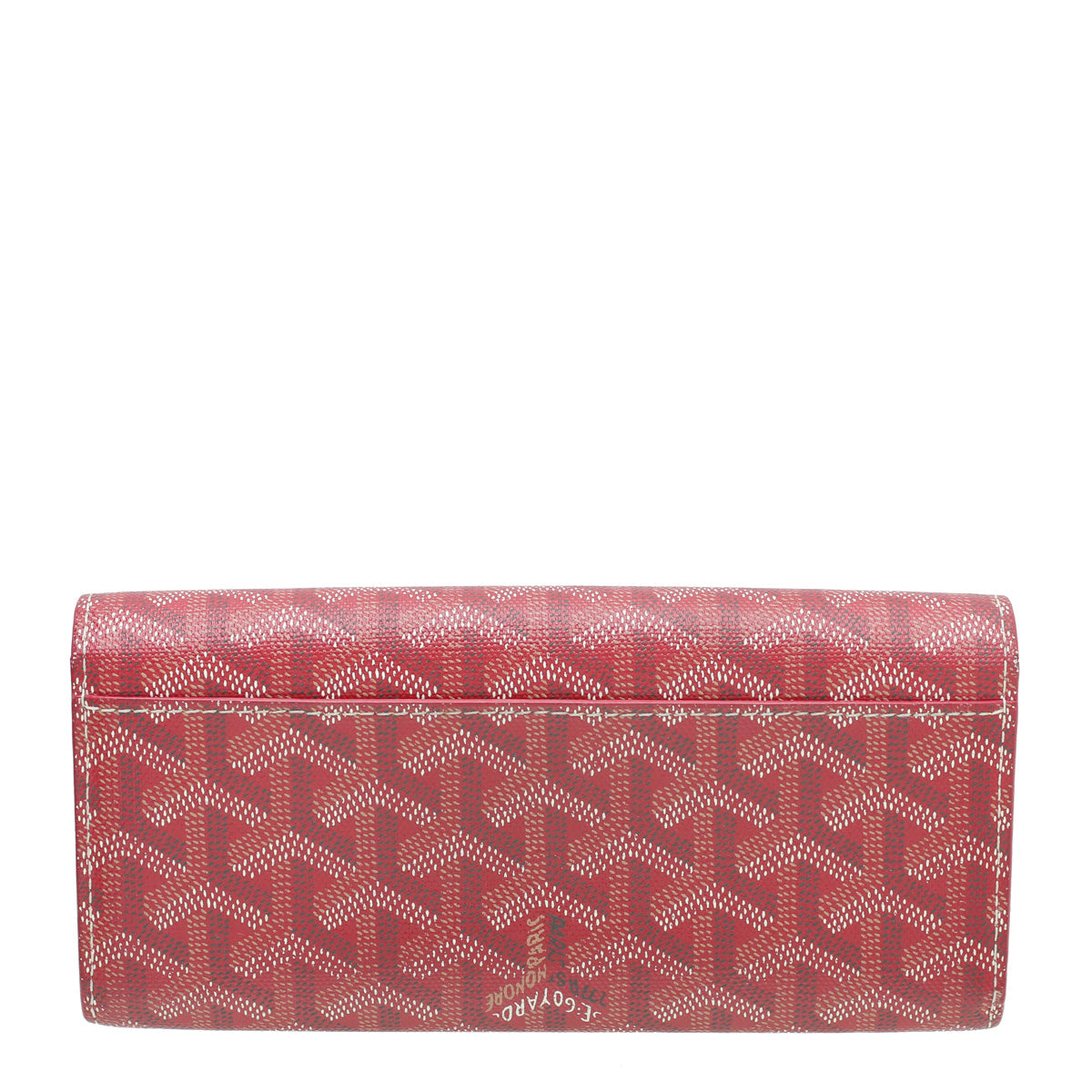 Goyard Red Goyardine Varenne Continental Wallet