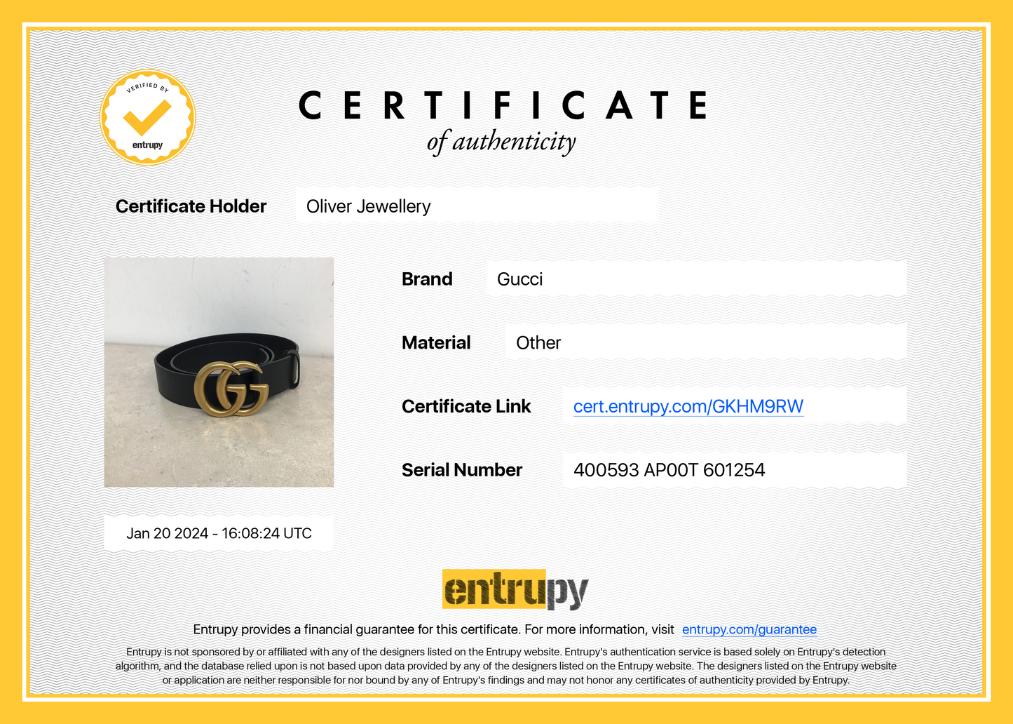 Gucci 2015 Re-Edition Black Wide Leather Belt 90 36
