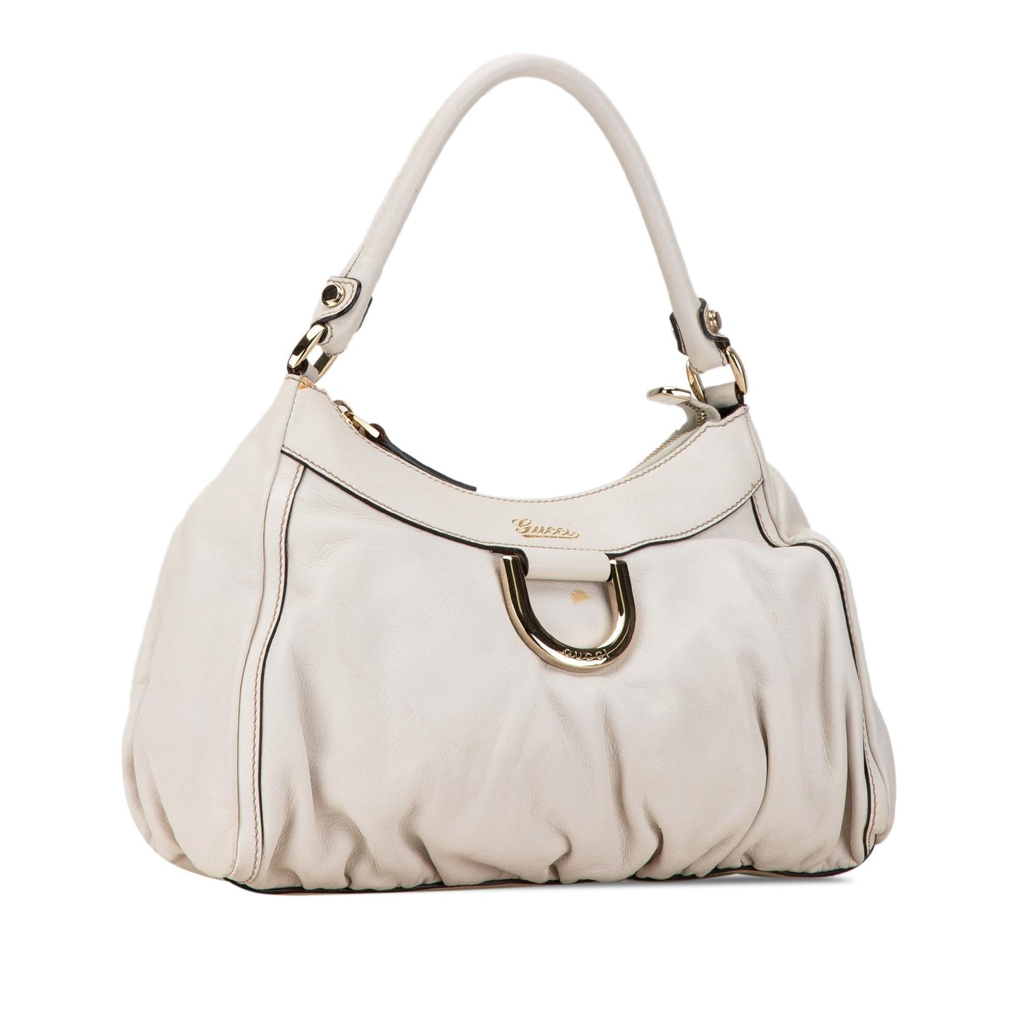 Gucci Abbey D-Ring Leather Shoulder Bag (SHG-TpZLhT)