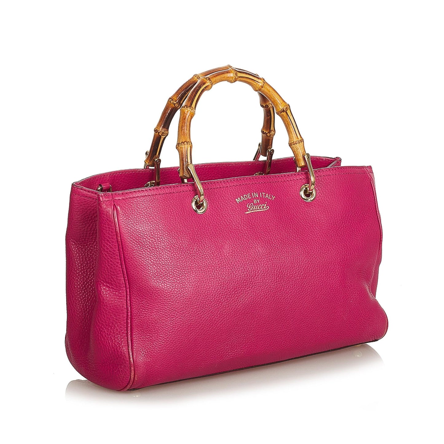 Gucci Bamboo Shopper Leather Satchel (SHG-25434)