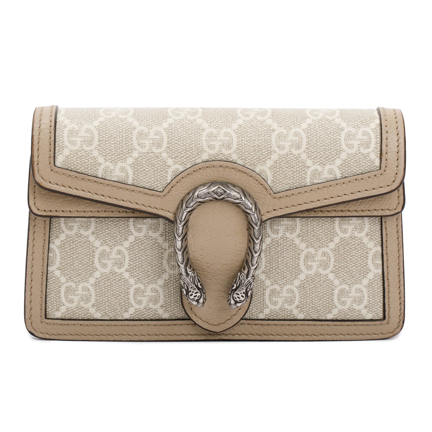 Gucci Beige & White GG Supreme Dionysus Super Mini Bag