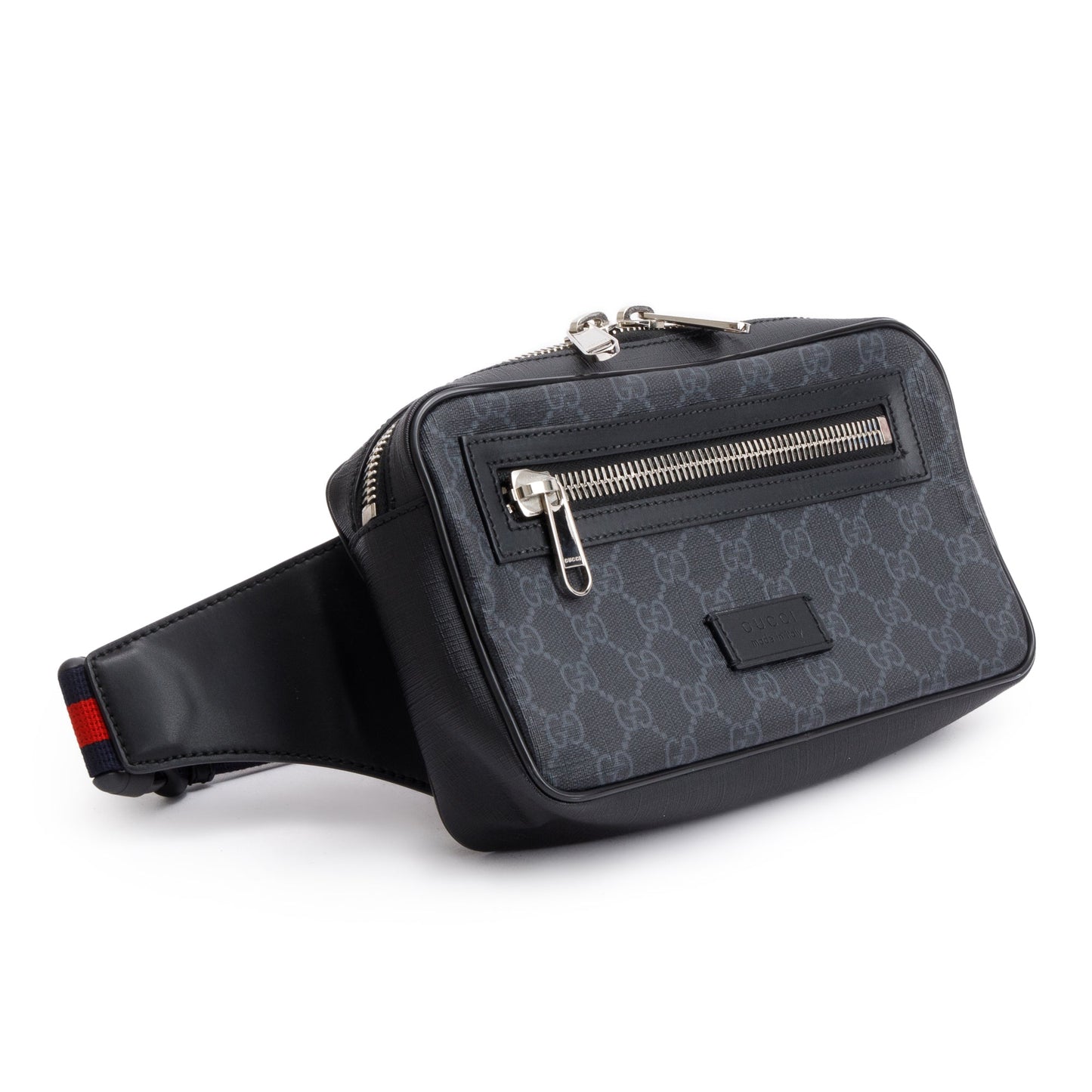 Gucci Black GG Supreme Belt Bag