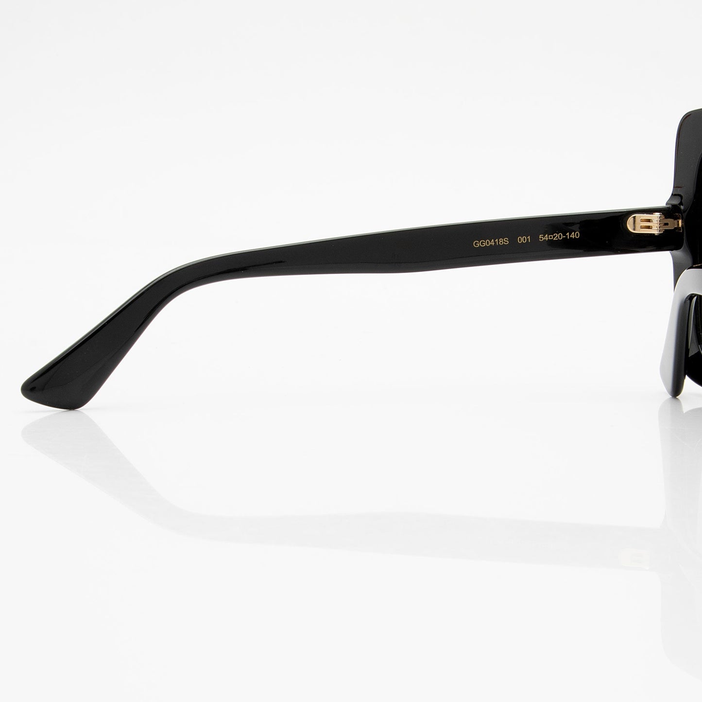 Gucci Crystal Logo Oversize Rectangle Sunglasses