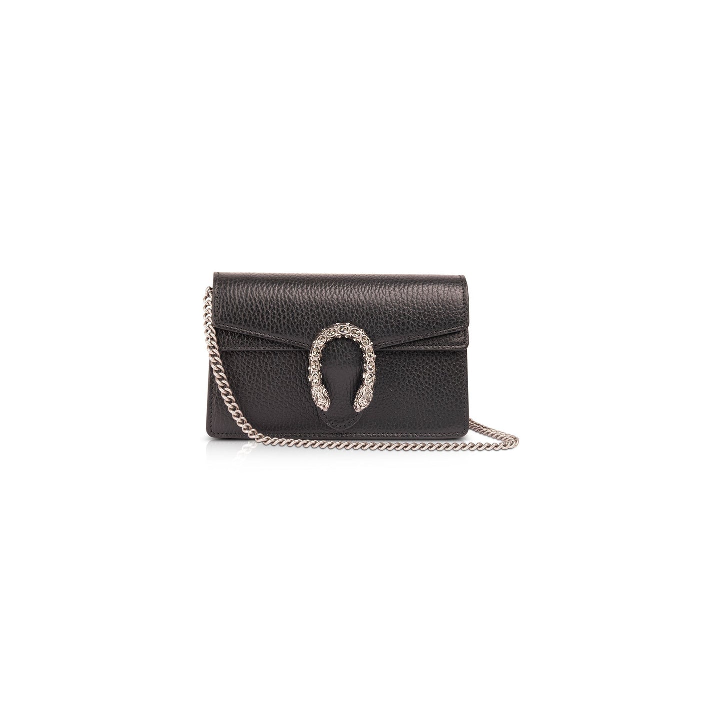Gucci Dionysus Black Leather Super Mini Bag