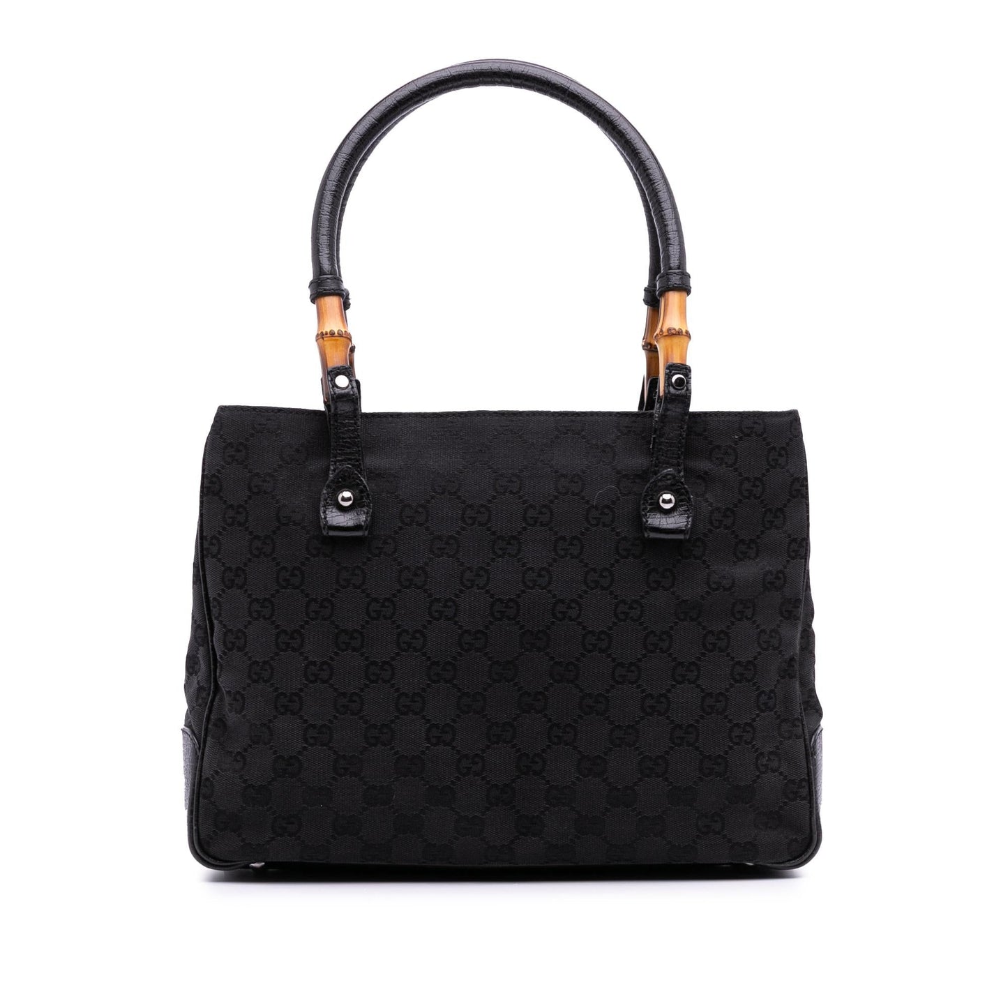 Gucci GG Canvas Bamboo Tote