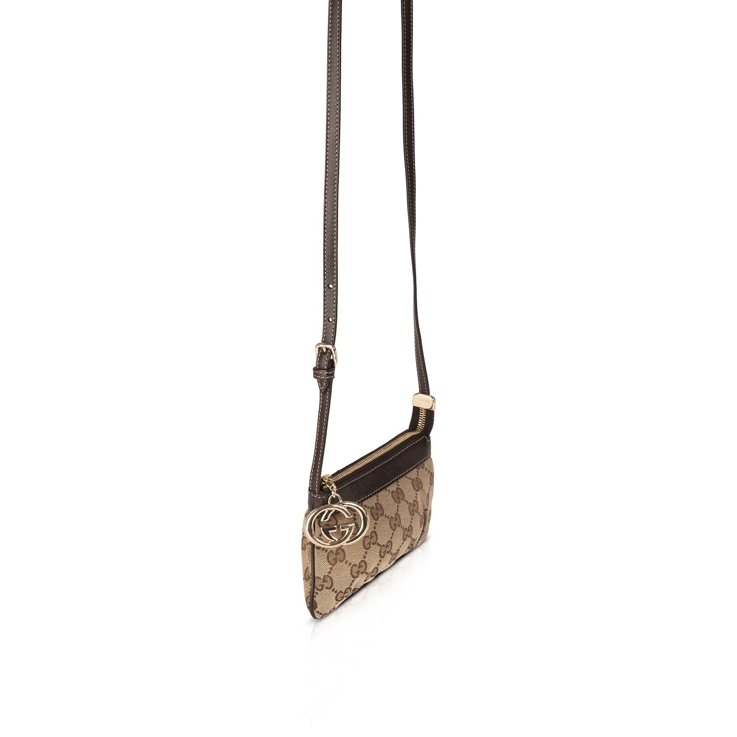 Gucci GG Canvas Charm Sling Pochette