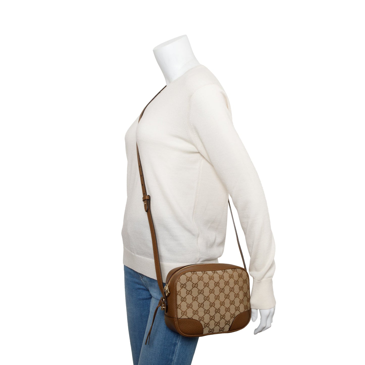 Gucci GG Canvas Mini Bree Crossbody Bag