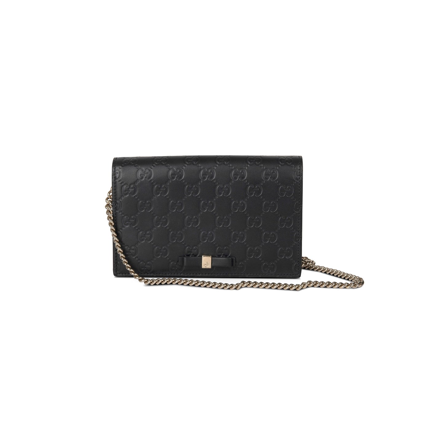 Gucci GG Signature Bow Wallet on Chain