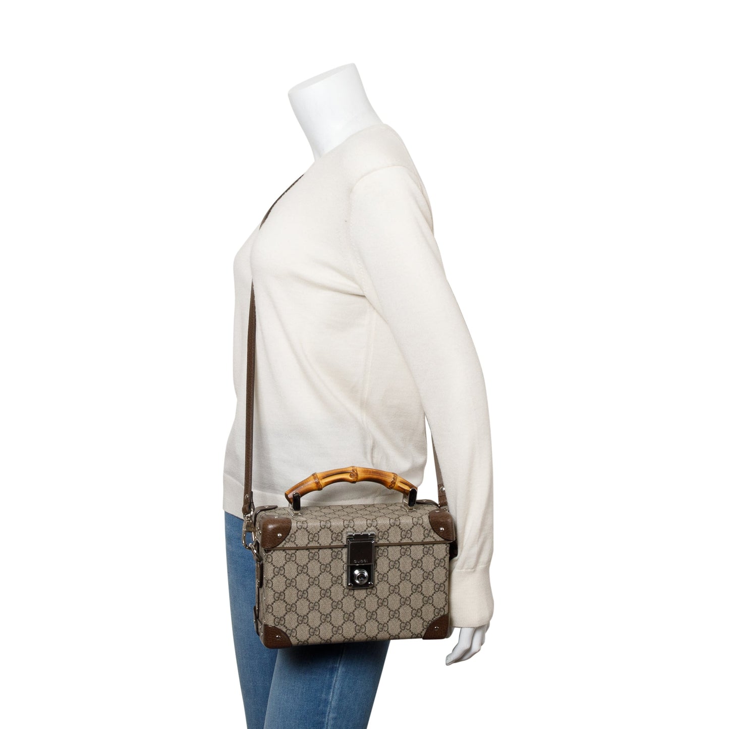 Gucci GG Supreme Globe Trotter Beauty Case