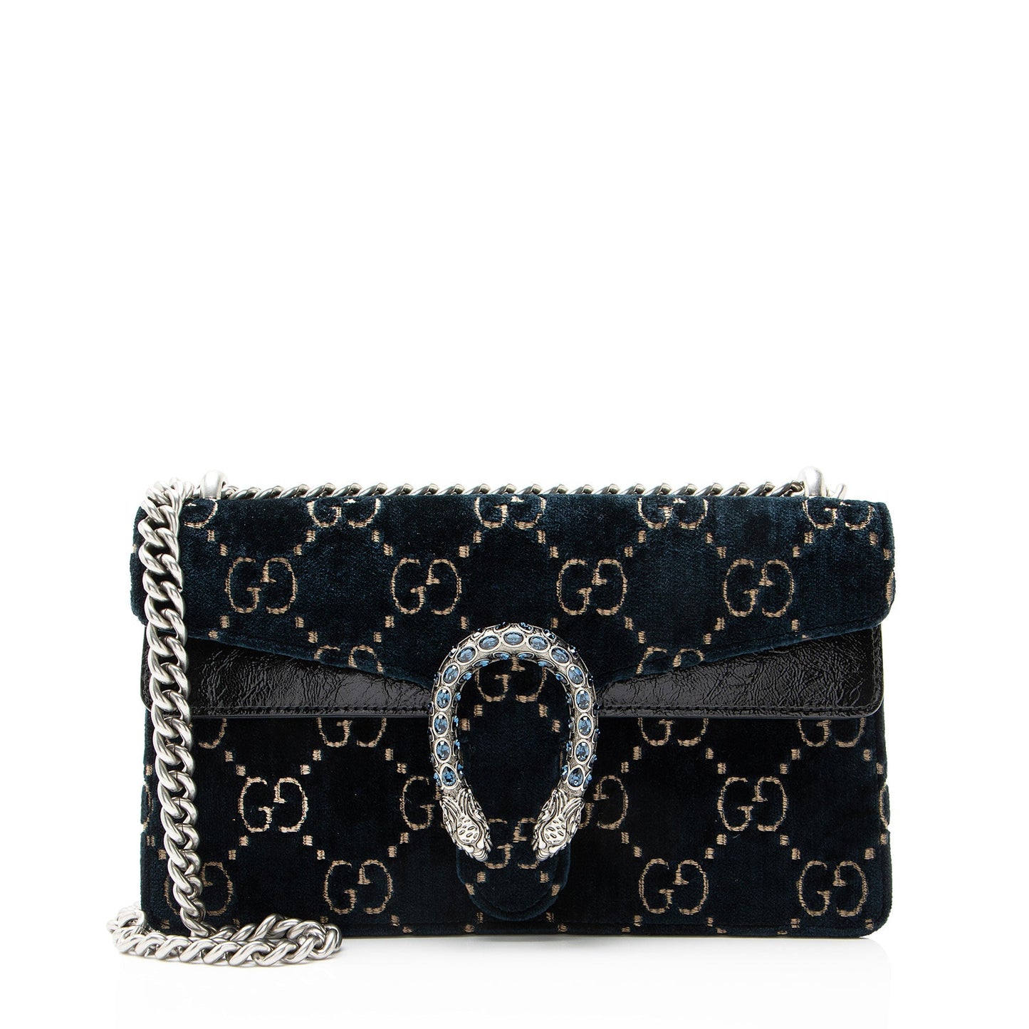 Gucci GG Velvet Crystal Dionysus Medium E/W Shoulder Bag