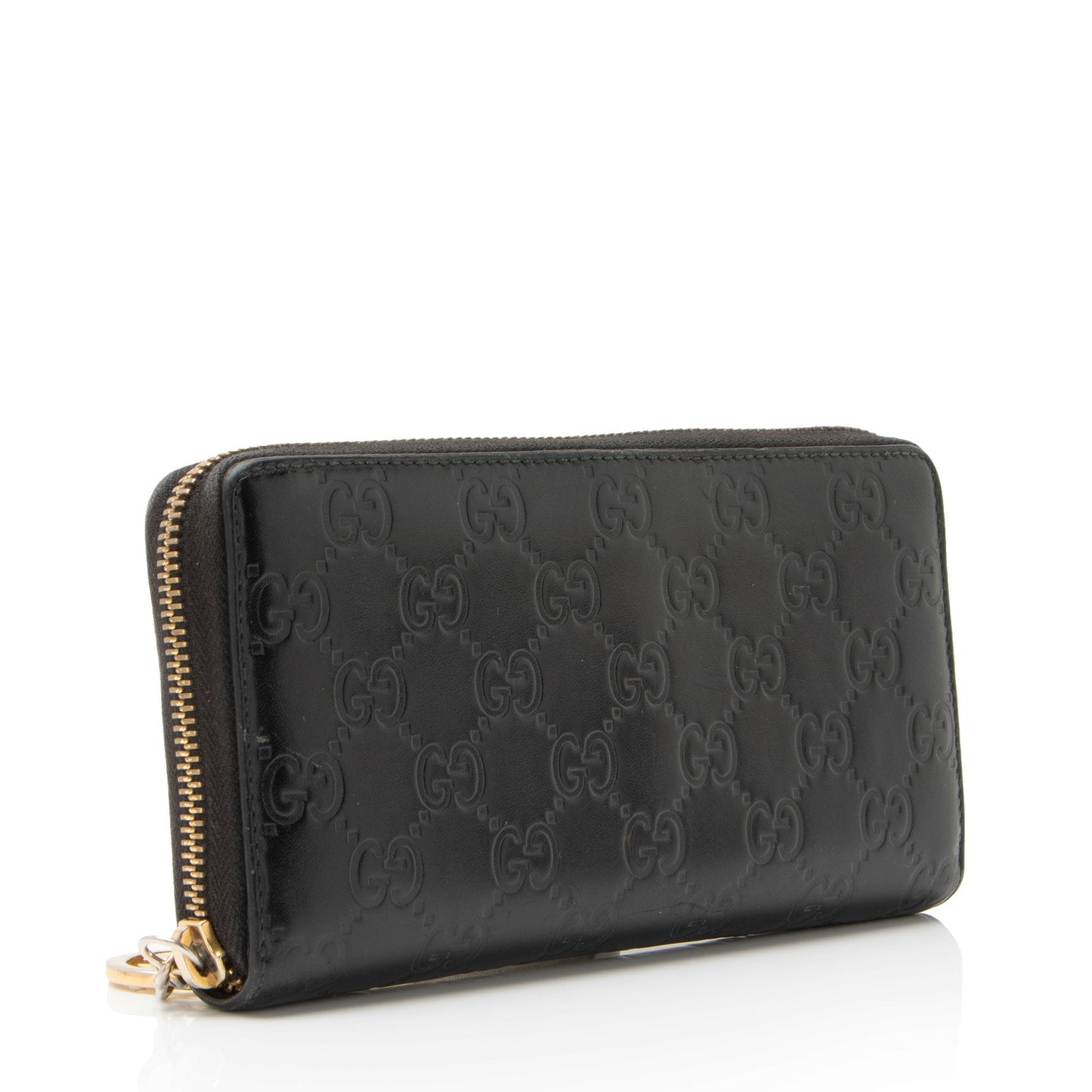 Gucci Guccissima Leather Signature Zip Around Wallet