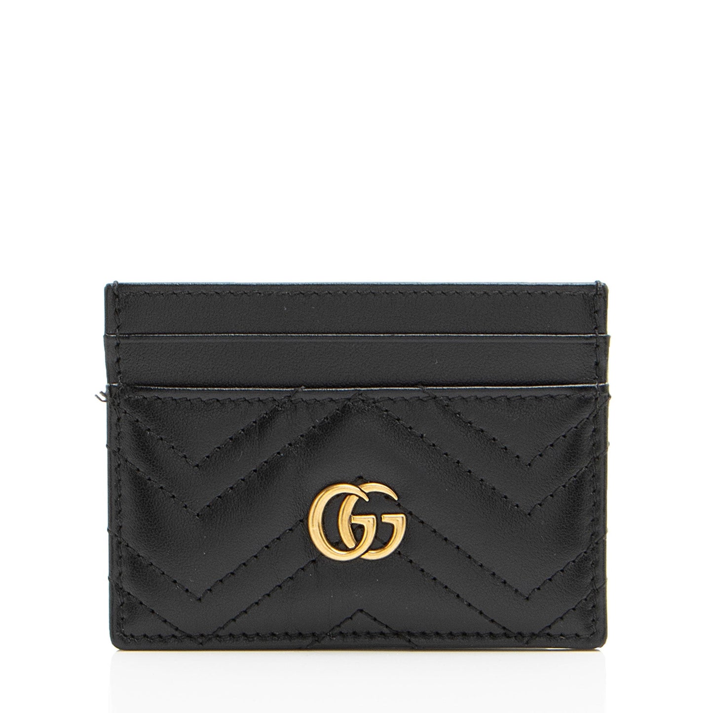 Gucci Matelasse Leather GG Marmont Card Case