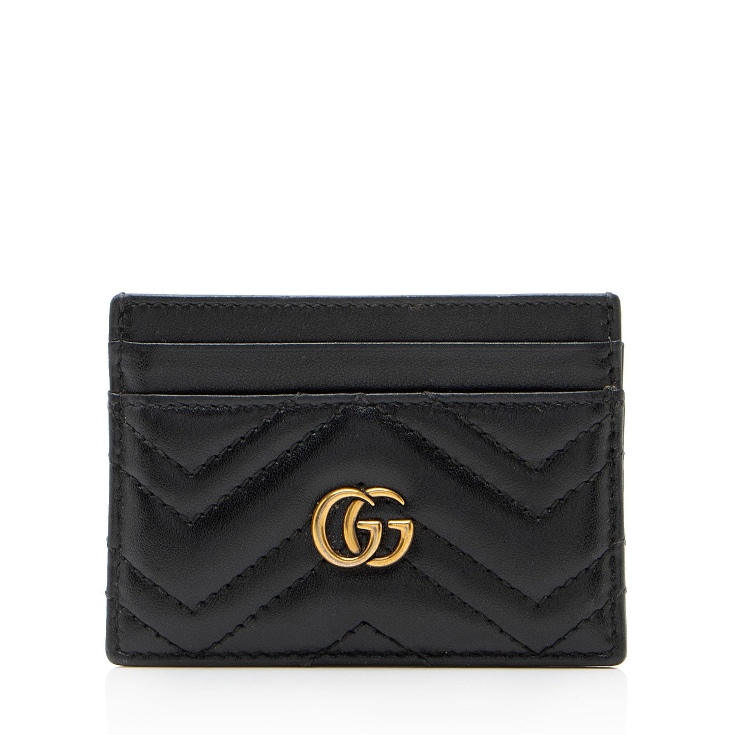 Gucci Matelasse Leather GG Marmont Card Case