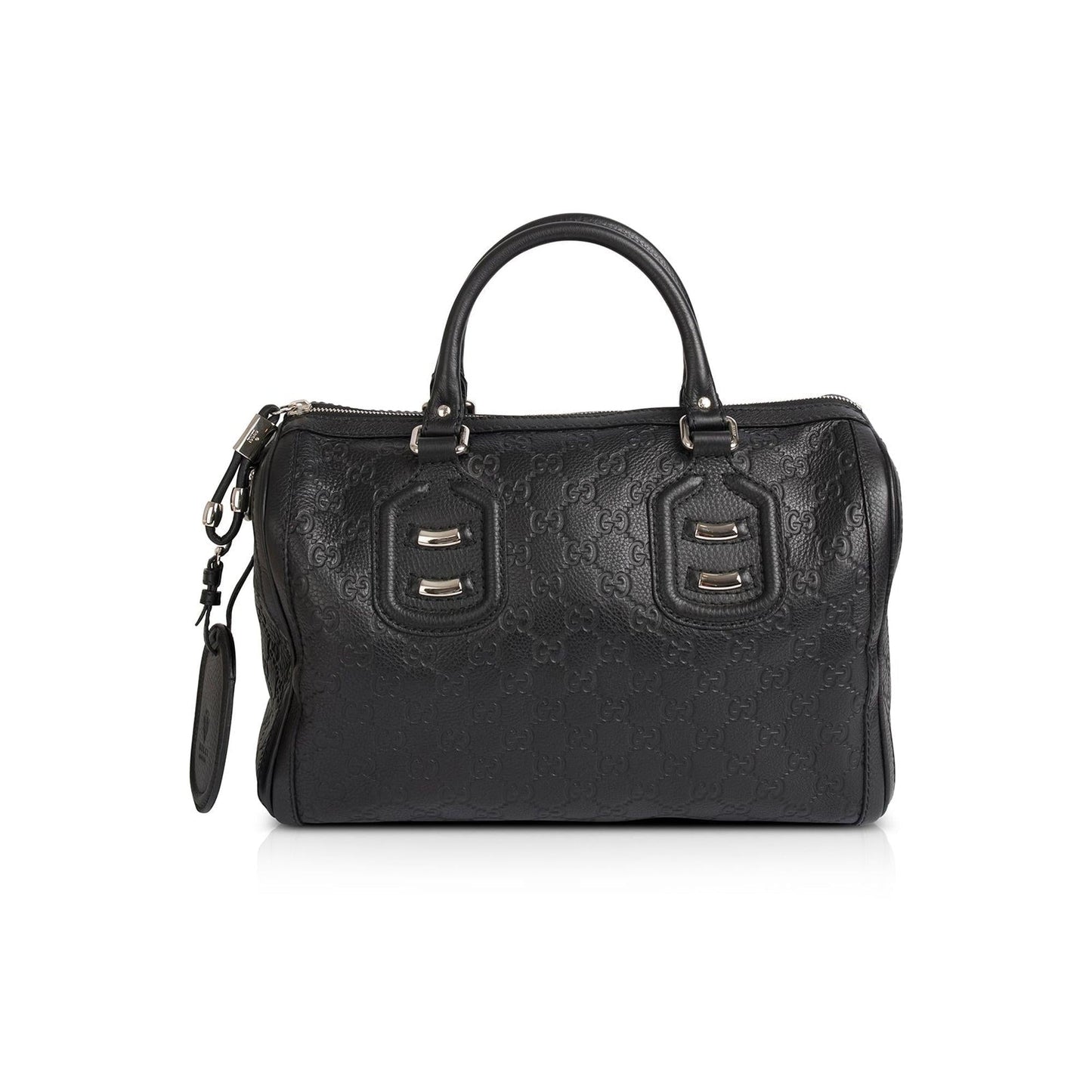 Gucci Medium GG Signature Leather Techno Boston Bag