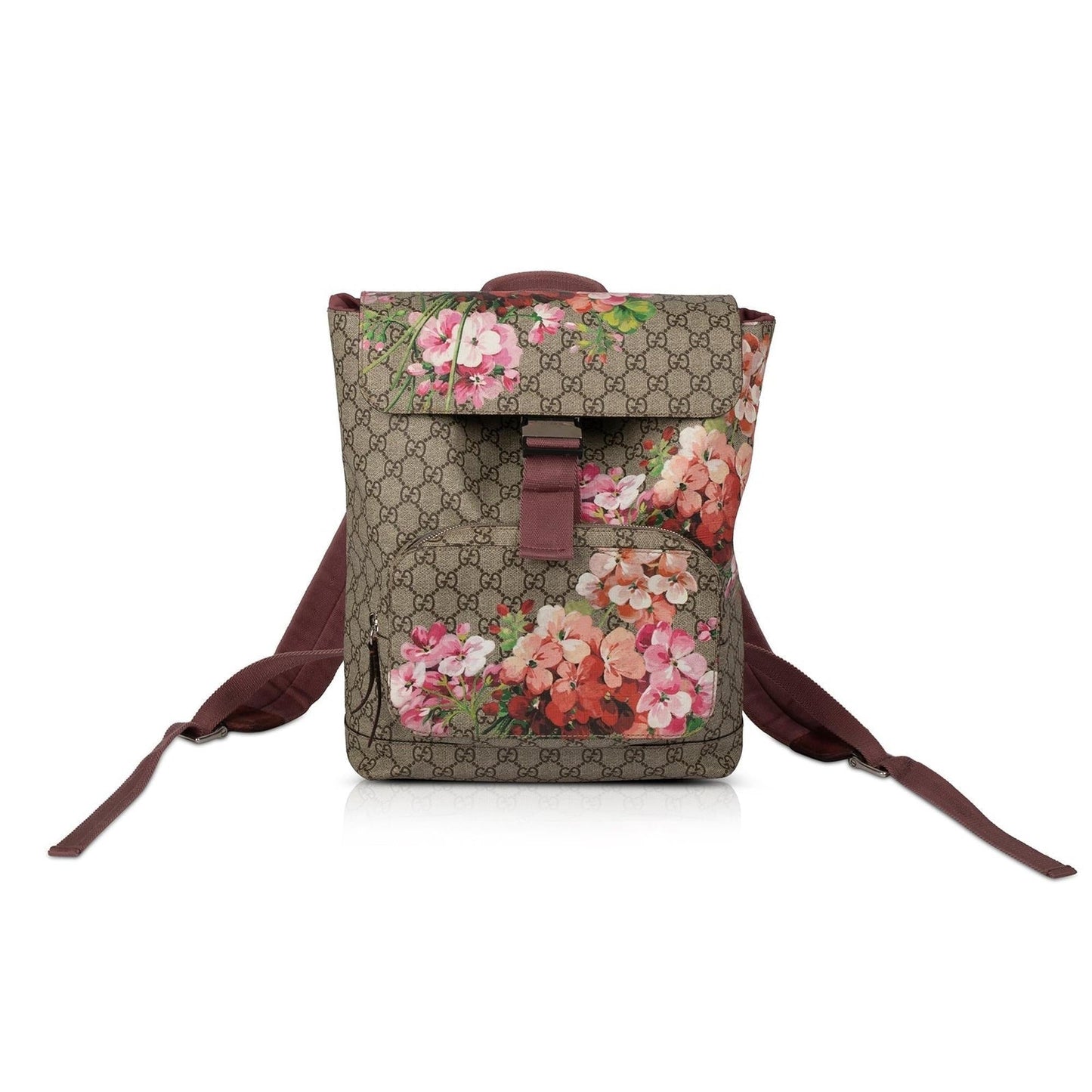 Gucci Medium GG Supreme Blooms Backpack