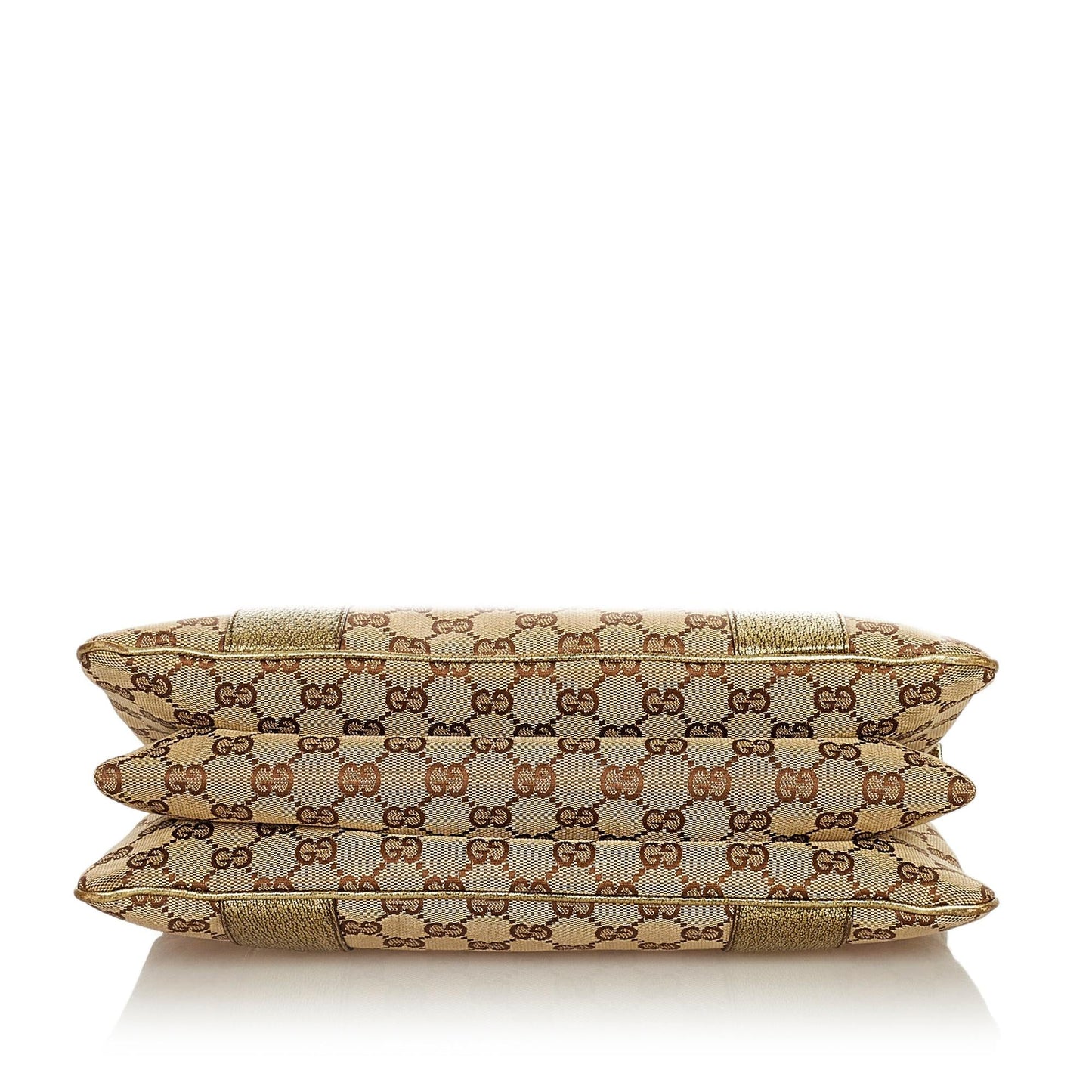 Gucci Metal Bamboo GG Canvas Handbag (SHG-25640)