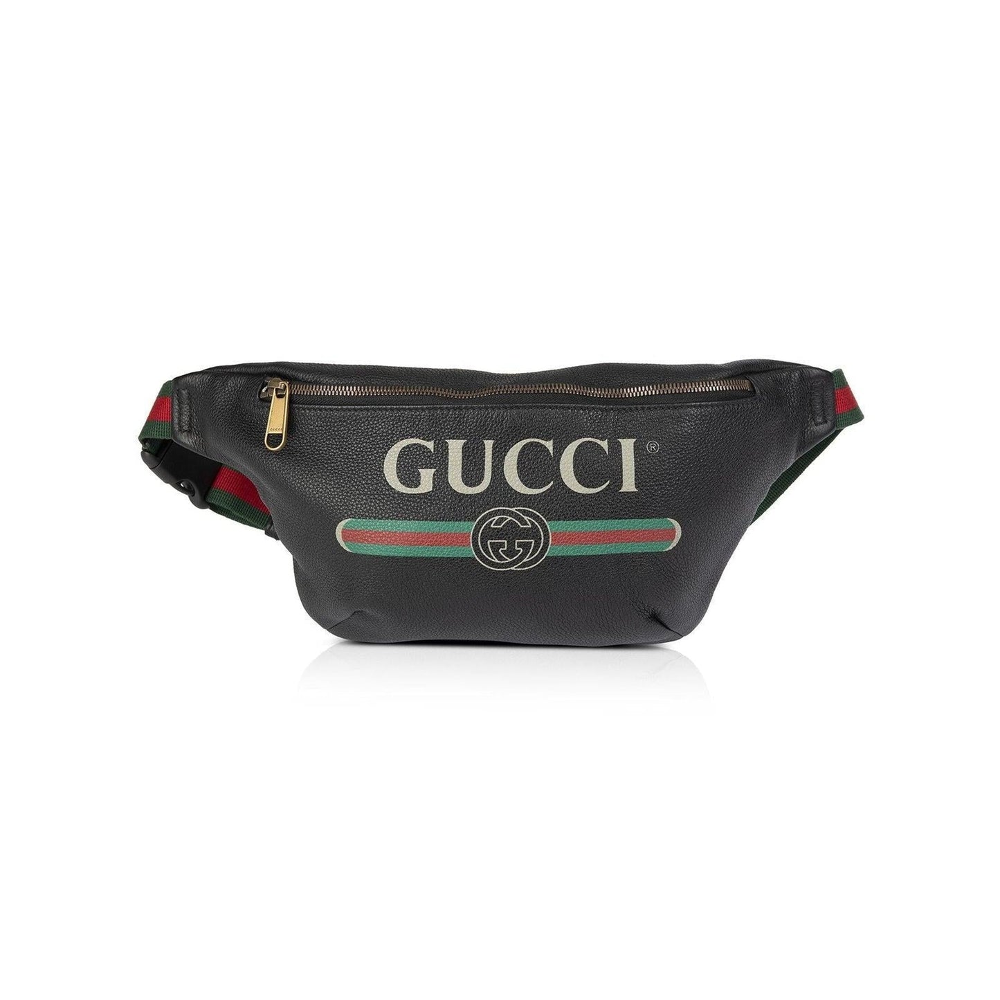 Gucci Print Leather Belt Bag