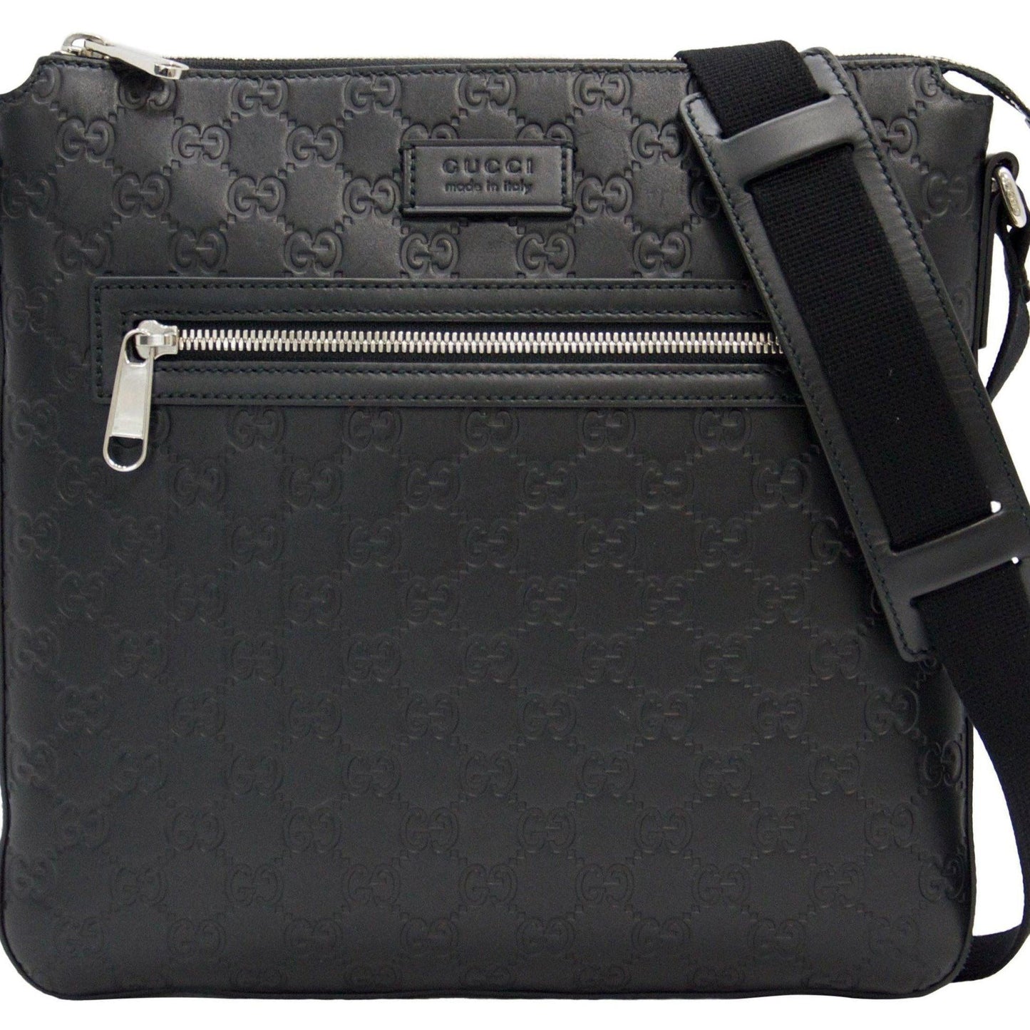 Gucci Signature Leather Messenger Bag