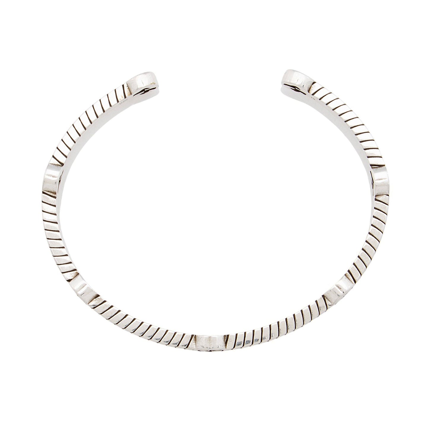 Gucci Sterling Silver Chain Interlocking G Station Cuff