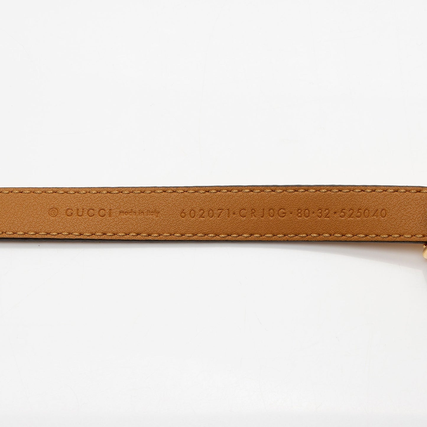 Gucci Suede Torchon GG Skinny Belt - Size 32 / 80 (SHF-mlHMGz)