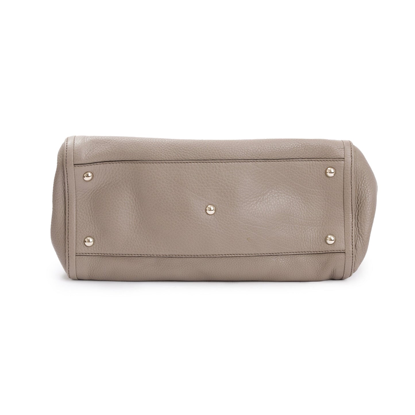 Gucci Taupe Pebbled Calfskin Leather Medium Soho Tote