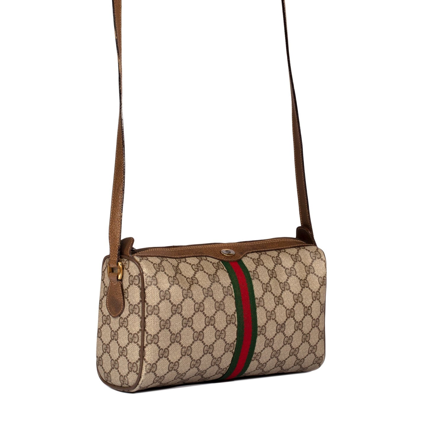 Gucci Vintage GG Web Crossbody Bag