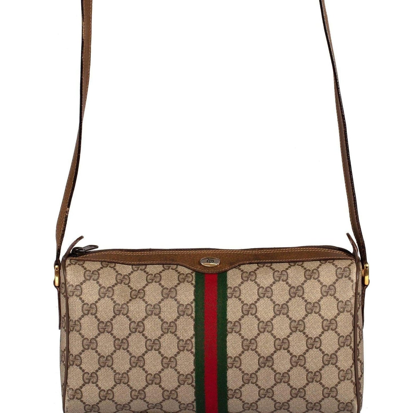 Gucci Vintage GG Web Crossbody Bag