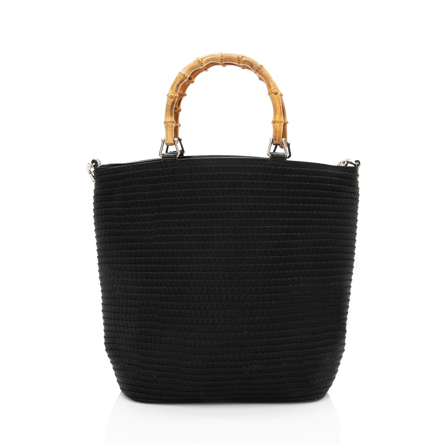 Gucci Vintage Quilted Nylon Bamboo Tote